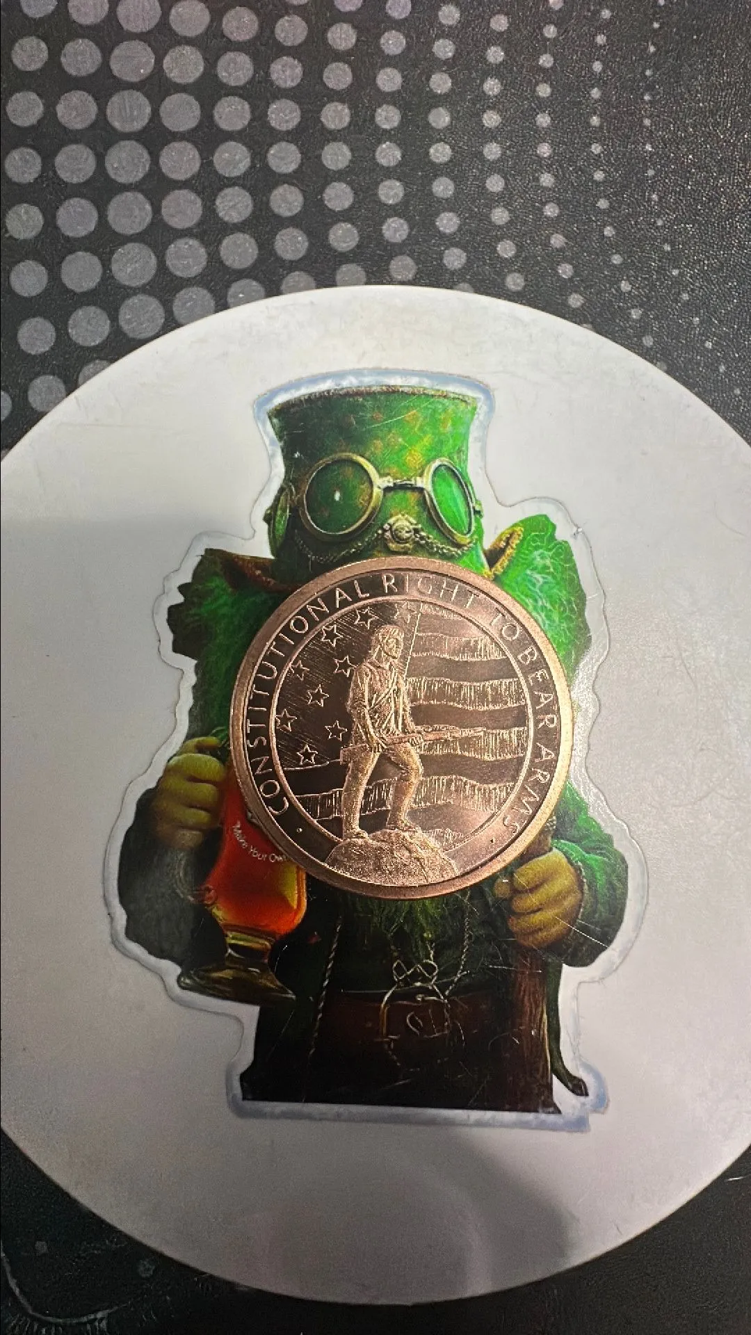 Product image for 1.  Copper Round- 2nd Ammendment