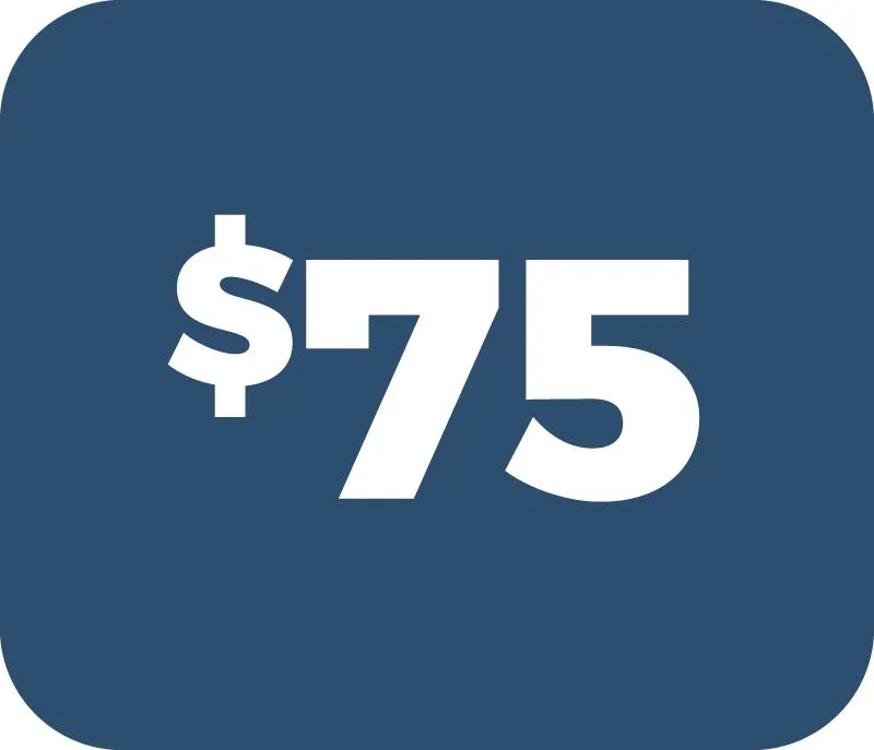 Product image for $75 Start - Card on the Stand