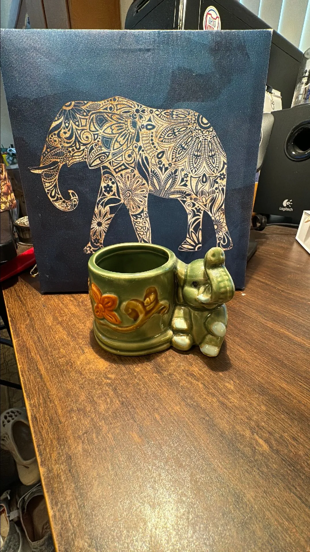 Product image for Vintage elephant planter Japan