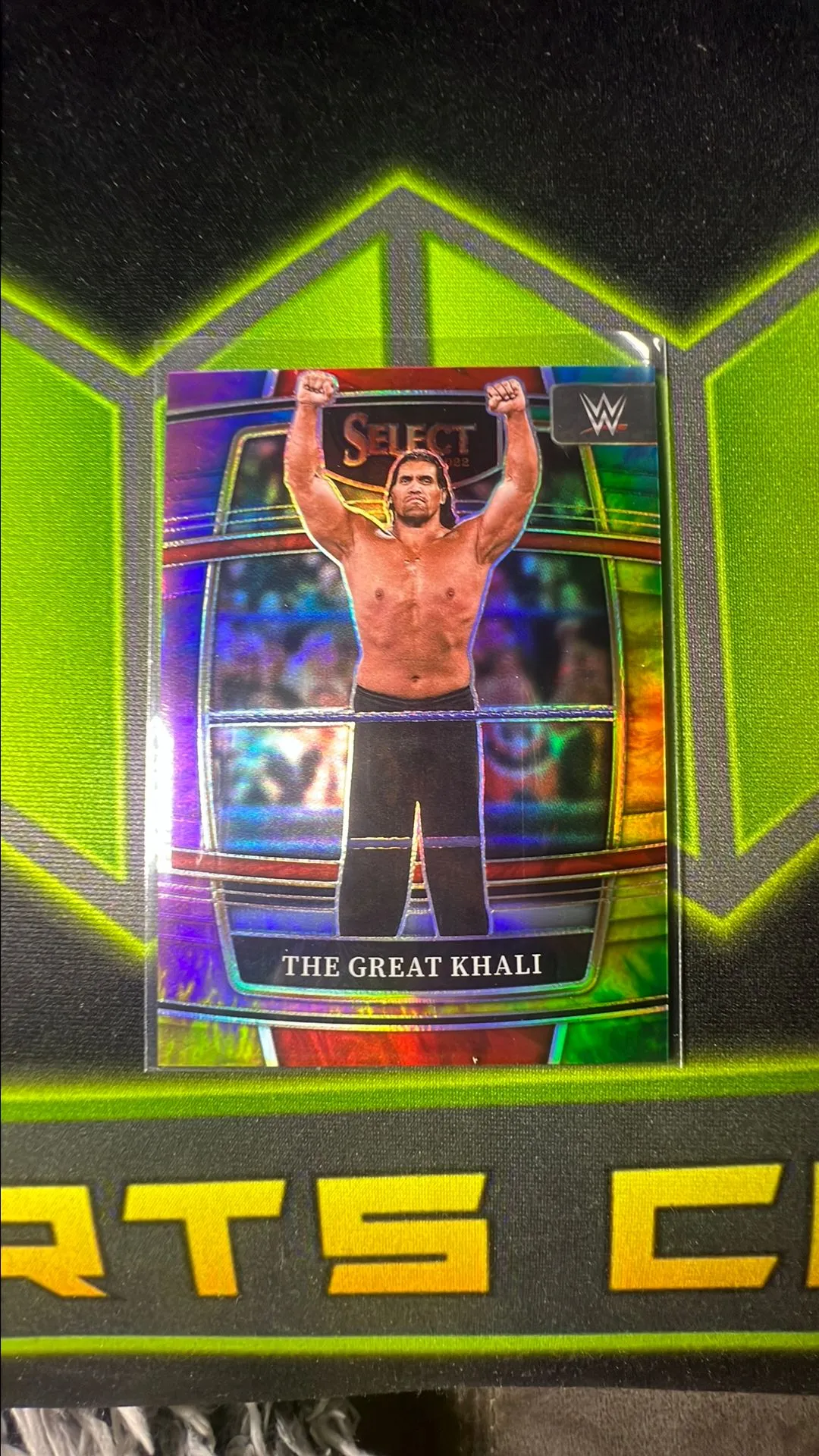 Product image for 2022 WWE The Great Khali Panini Select Prizm Tie Dye /25 Refractor