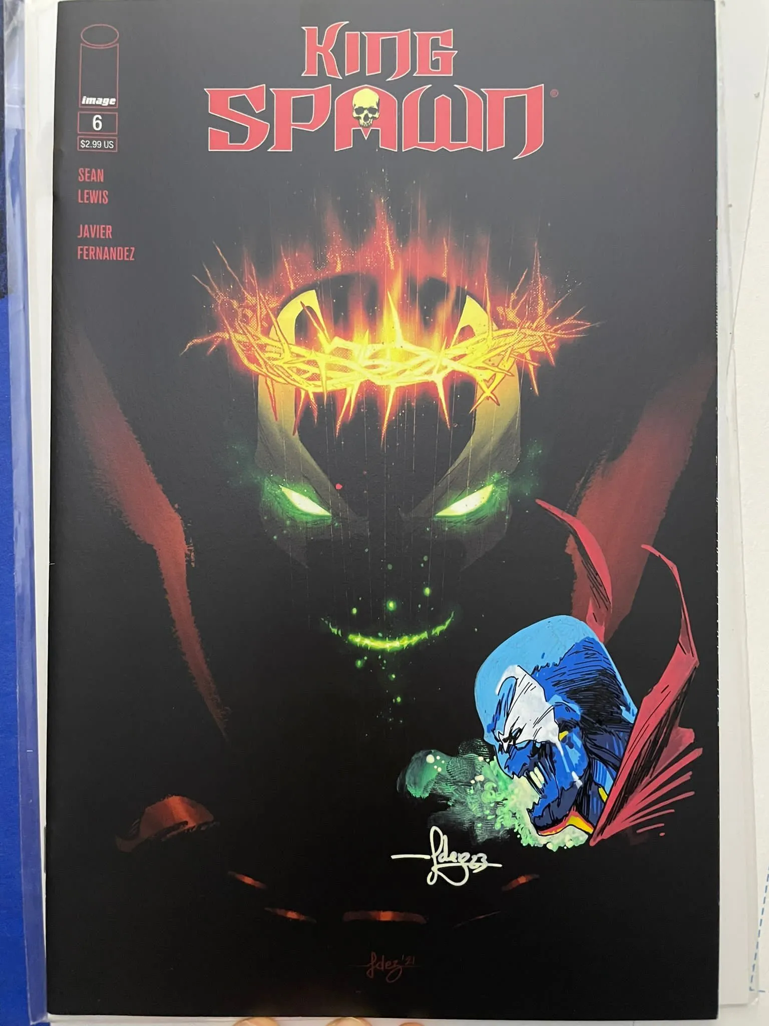 Product image for King Spawn 6 with Spawn remarque