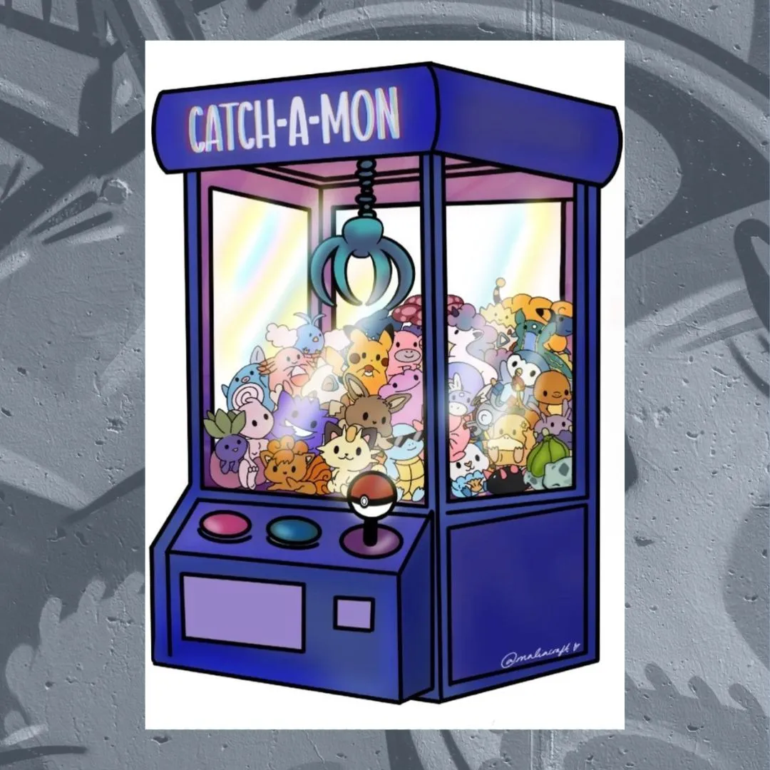 Product image for Catch a mon art print