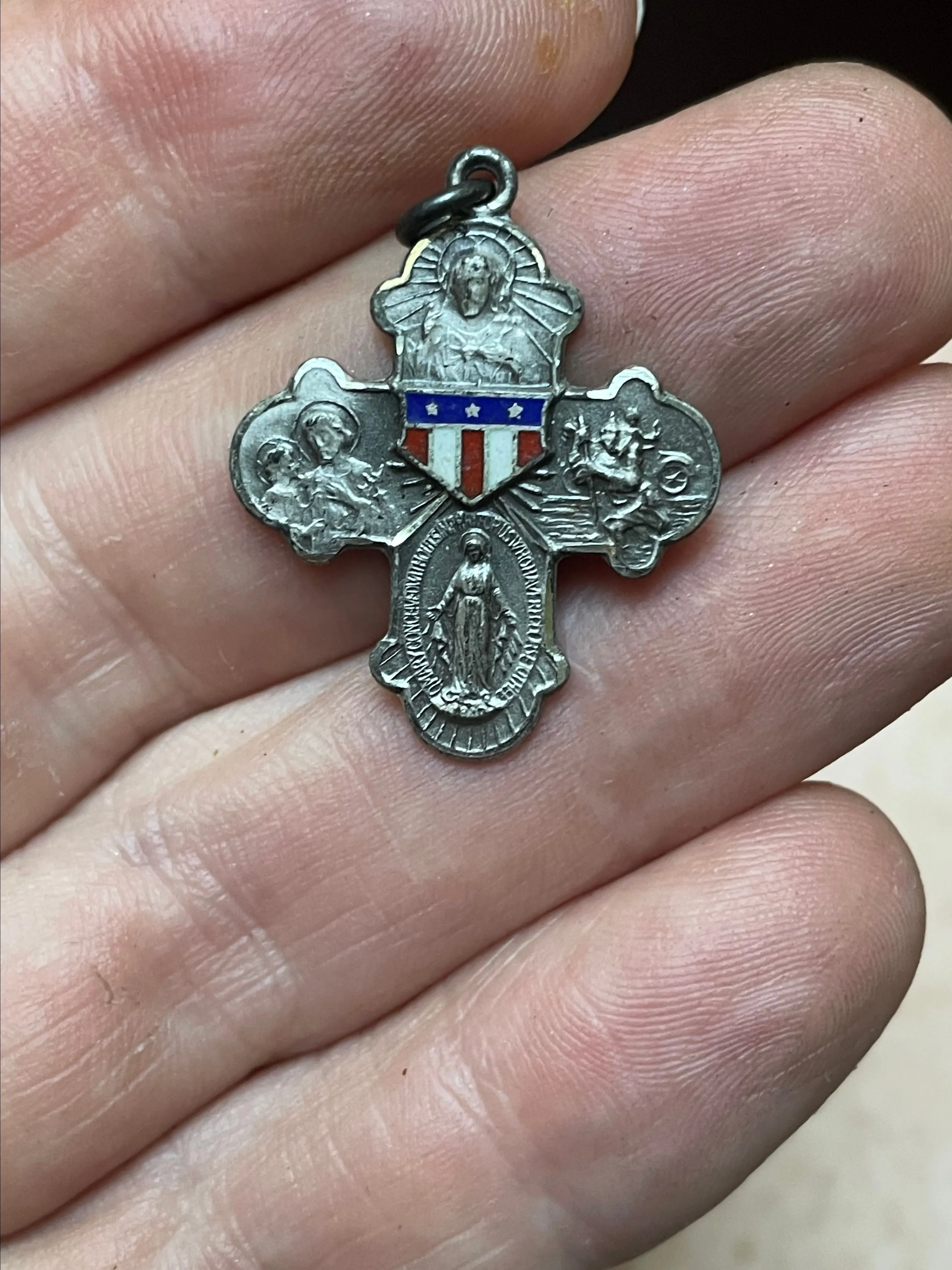 Product image for Sterling Silver Religious Cross Charm/Pendant