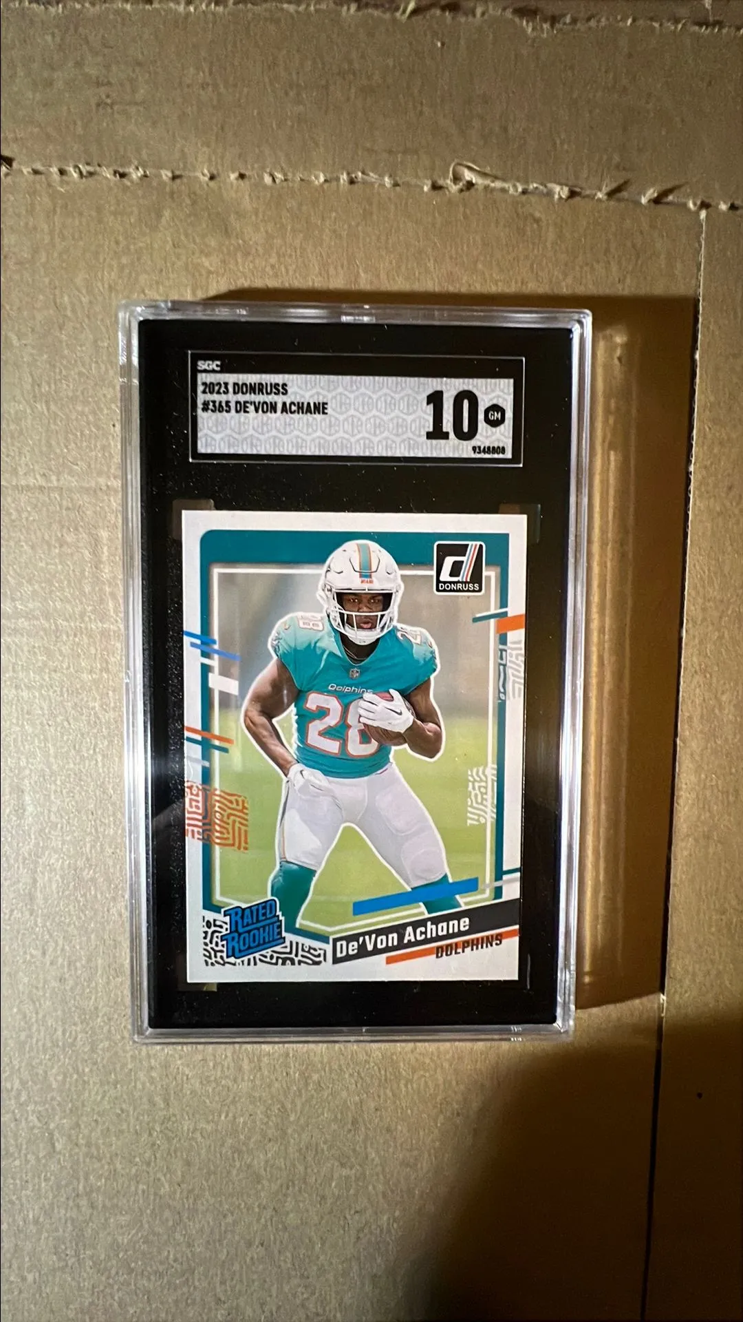 Product image for 2023 Donruss De'Von Achane SGC  10