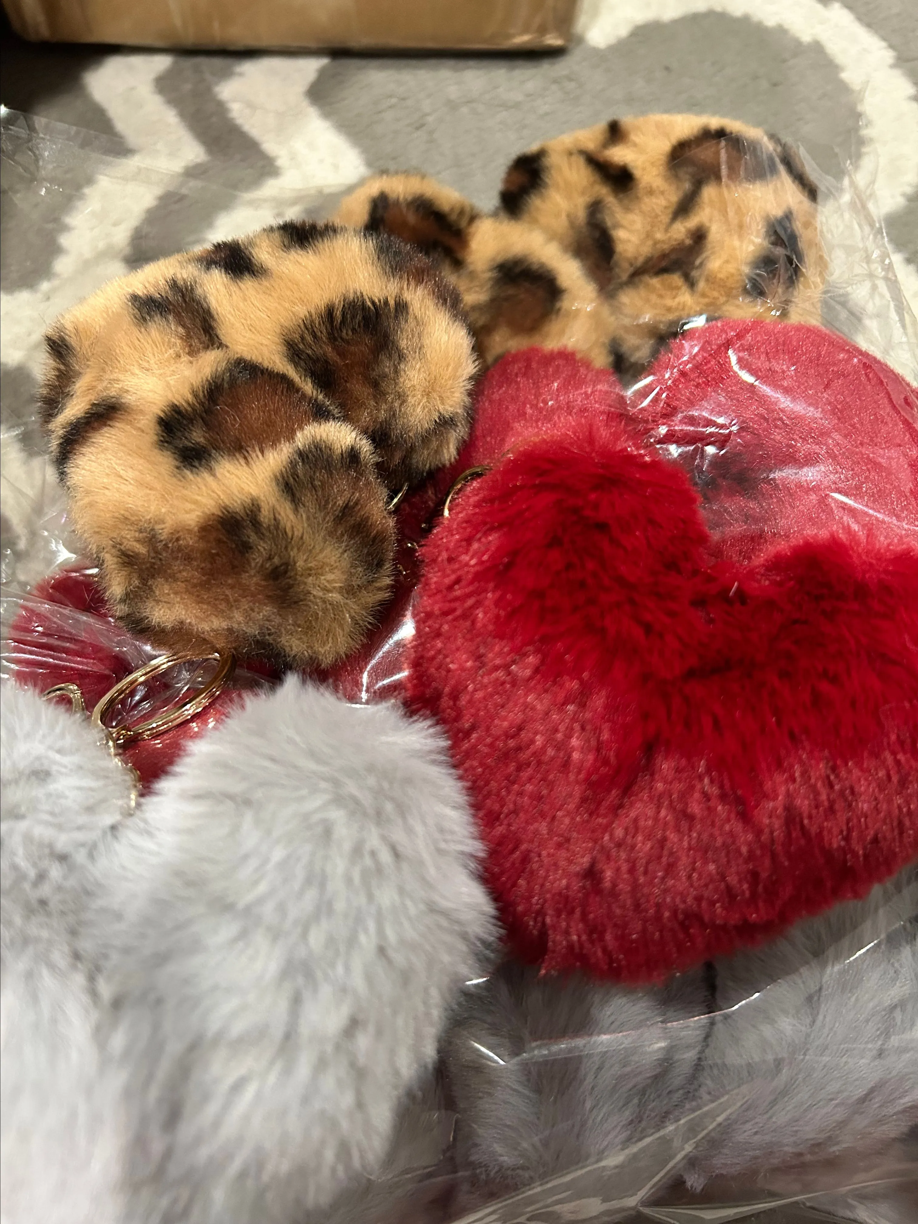 Product image for Fuzzy Heart Charms