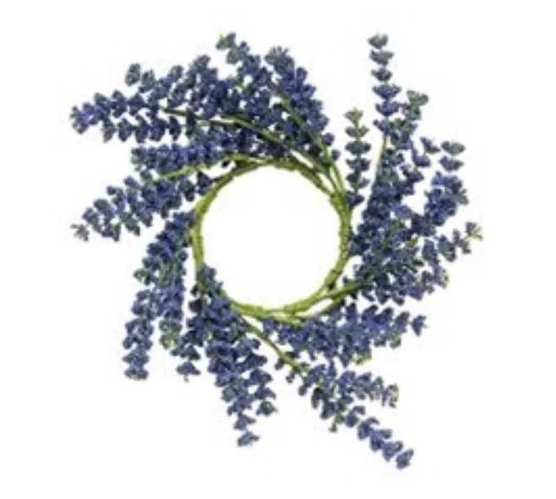 Product image for Blue Astilbe Candle Ring, 3.5"