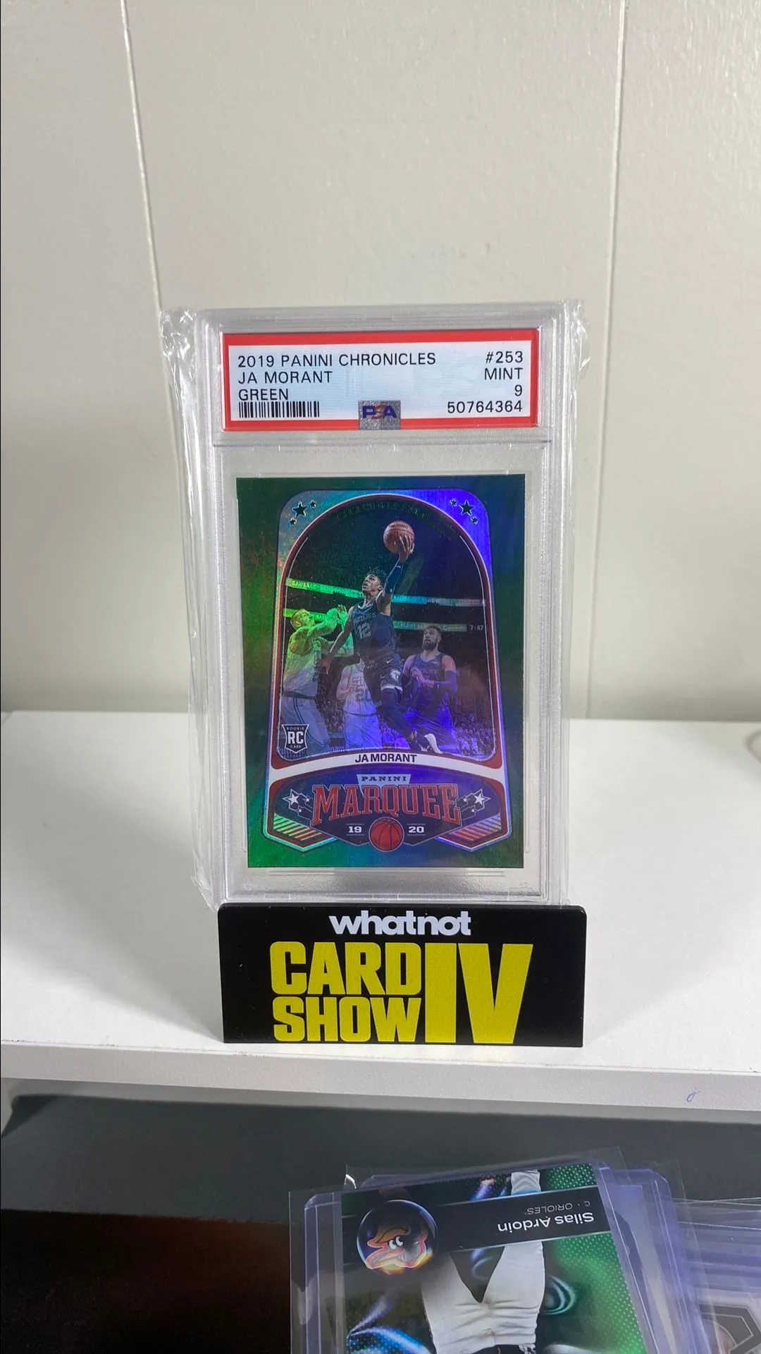 Product image for 2019 Panini Chronicles Ja Morant 253 Green PSA MINT 9