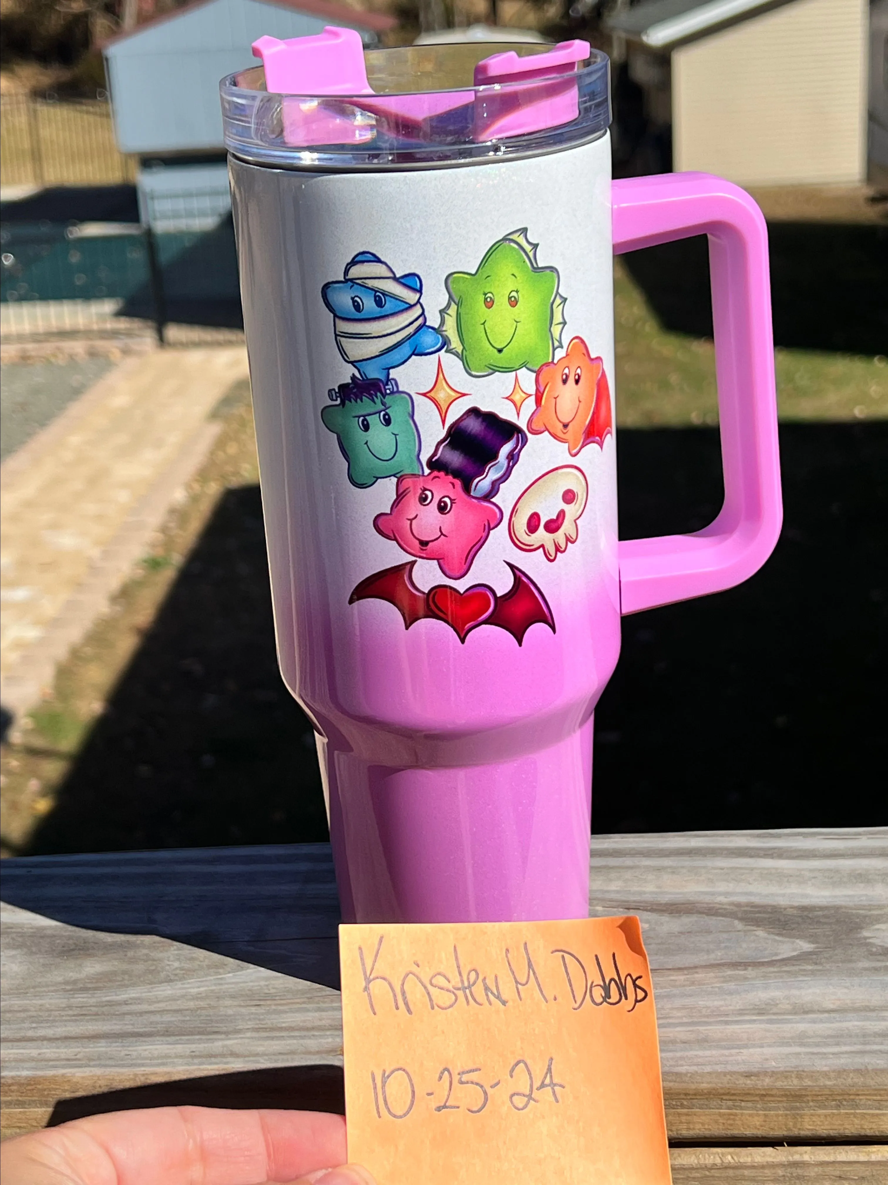 Product image for 40 oz scare-bear tumbler with handle