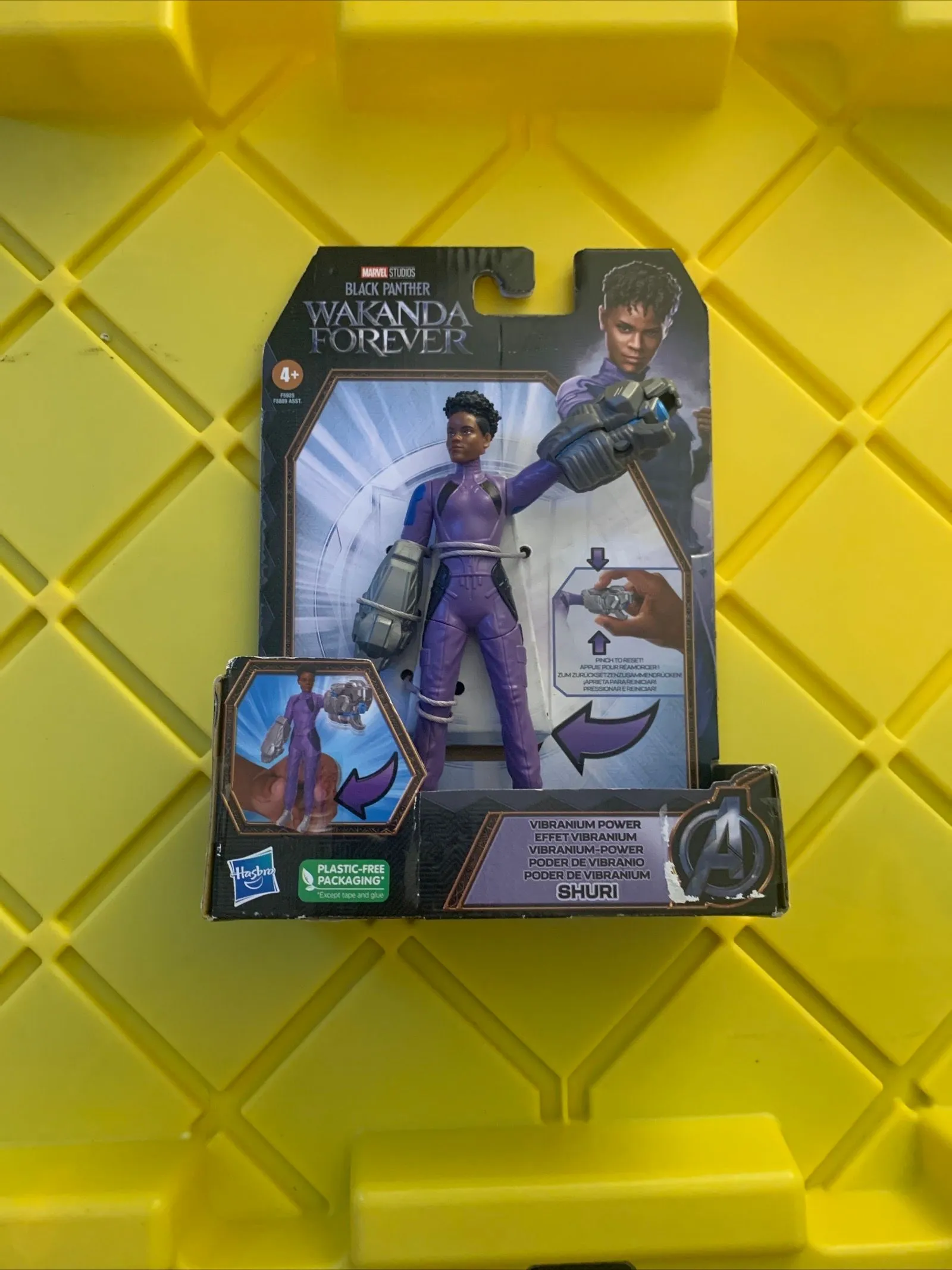 Product image for Vibranium Power SHURI 6" Black Panther Wakanda Forever Action Figure Marvel NEW