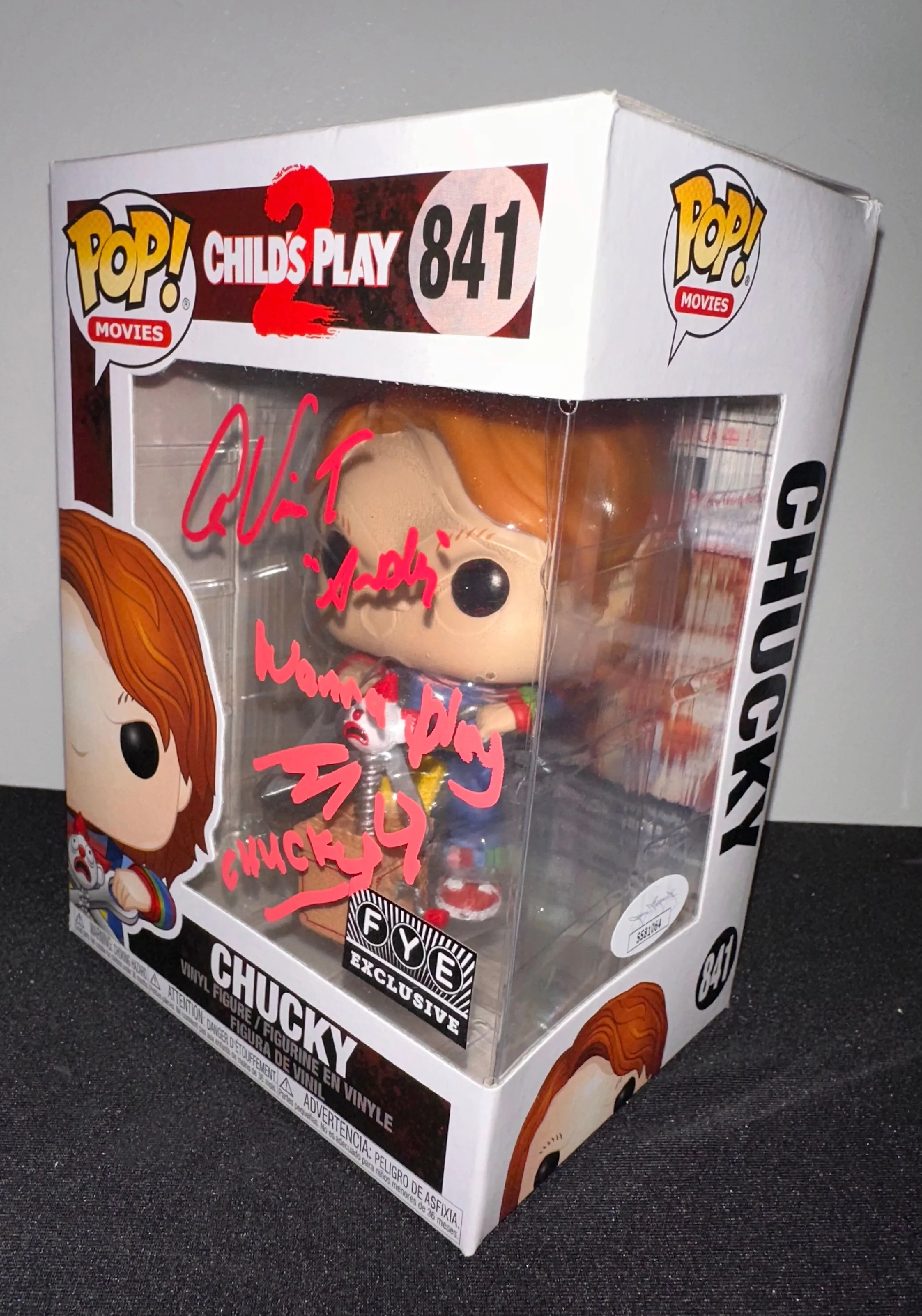 Product image for Funko Pop! Child's Plag Chucky Signed