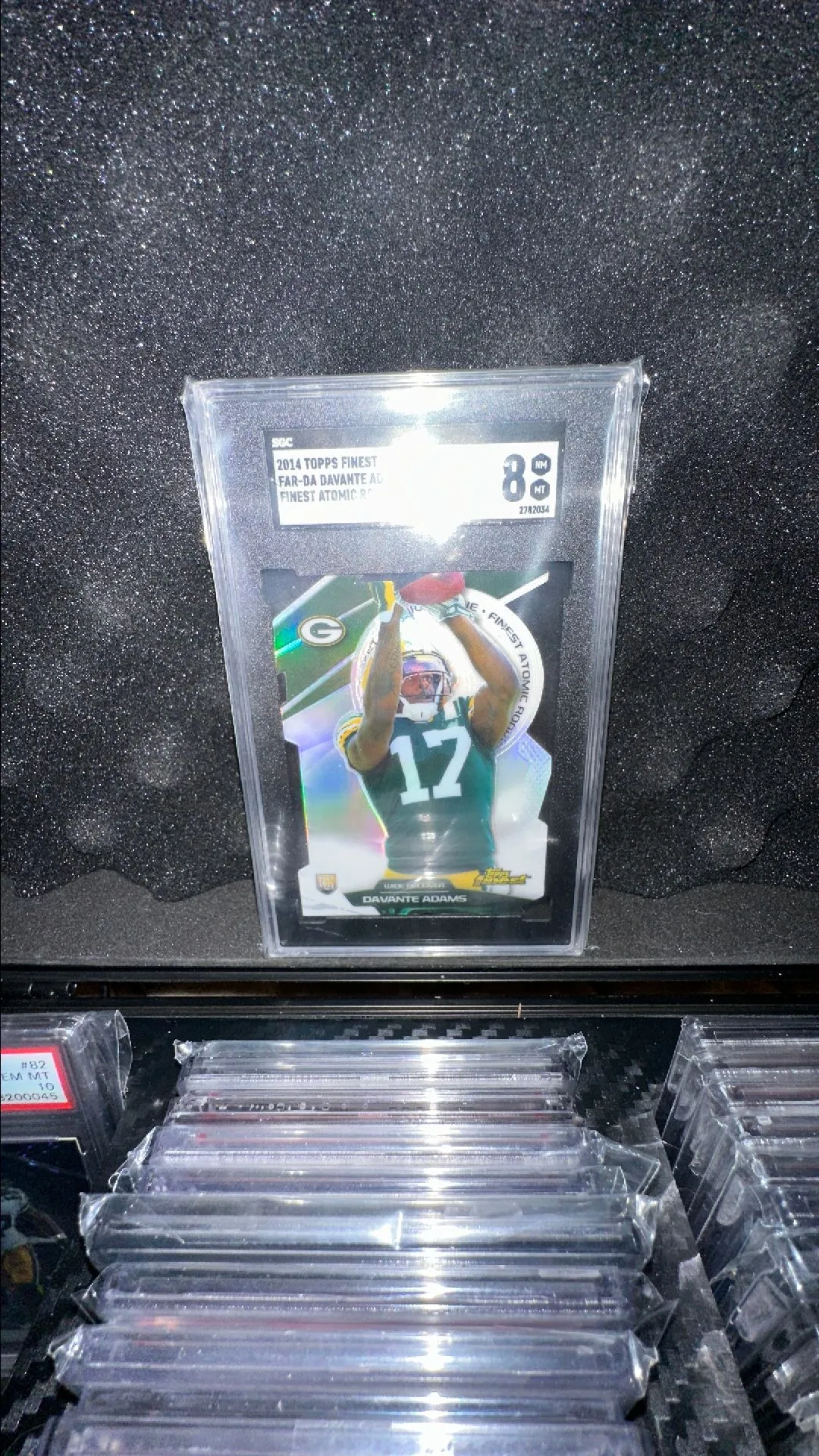 Product image for 2014 Topps Finest Davante Adams SGC Finest Atomic Rookie 8