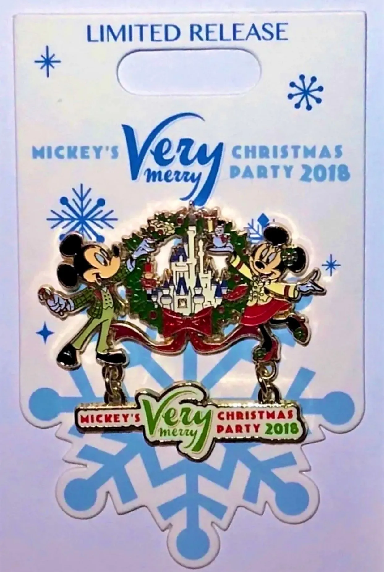 Product image for Disney Pin - 2018 Very Merry Christmas Party (Mickey & Minnie) - Limited Release