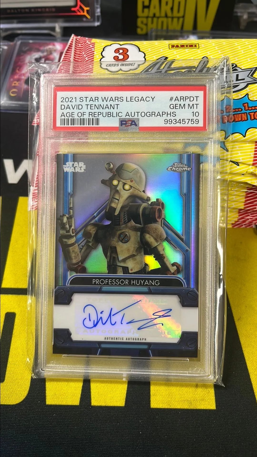 Product image for Star Wars Professor huyang David tennant auto