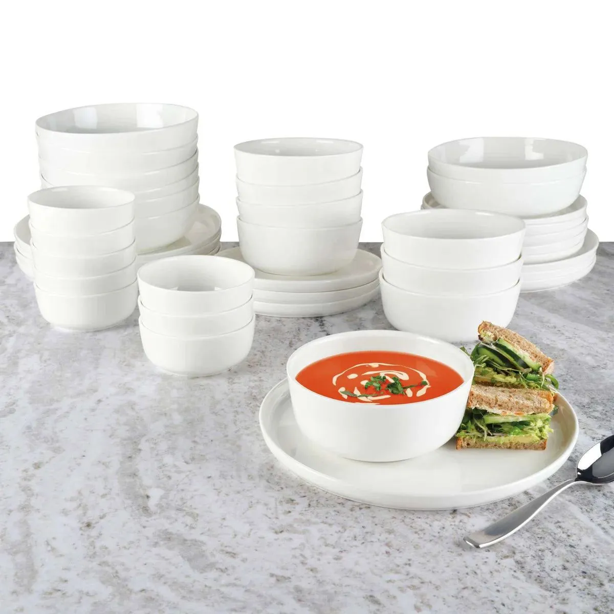 Product image for Mikasa Samantha 38-piece Bone China Dinnerware Set - Open Box