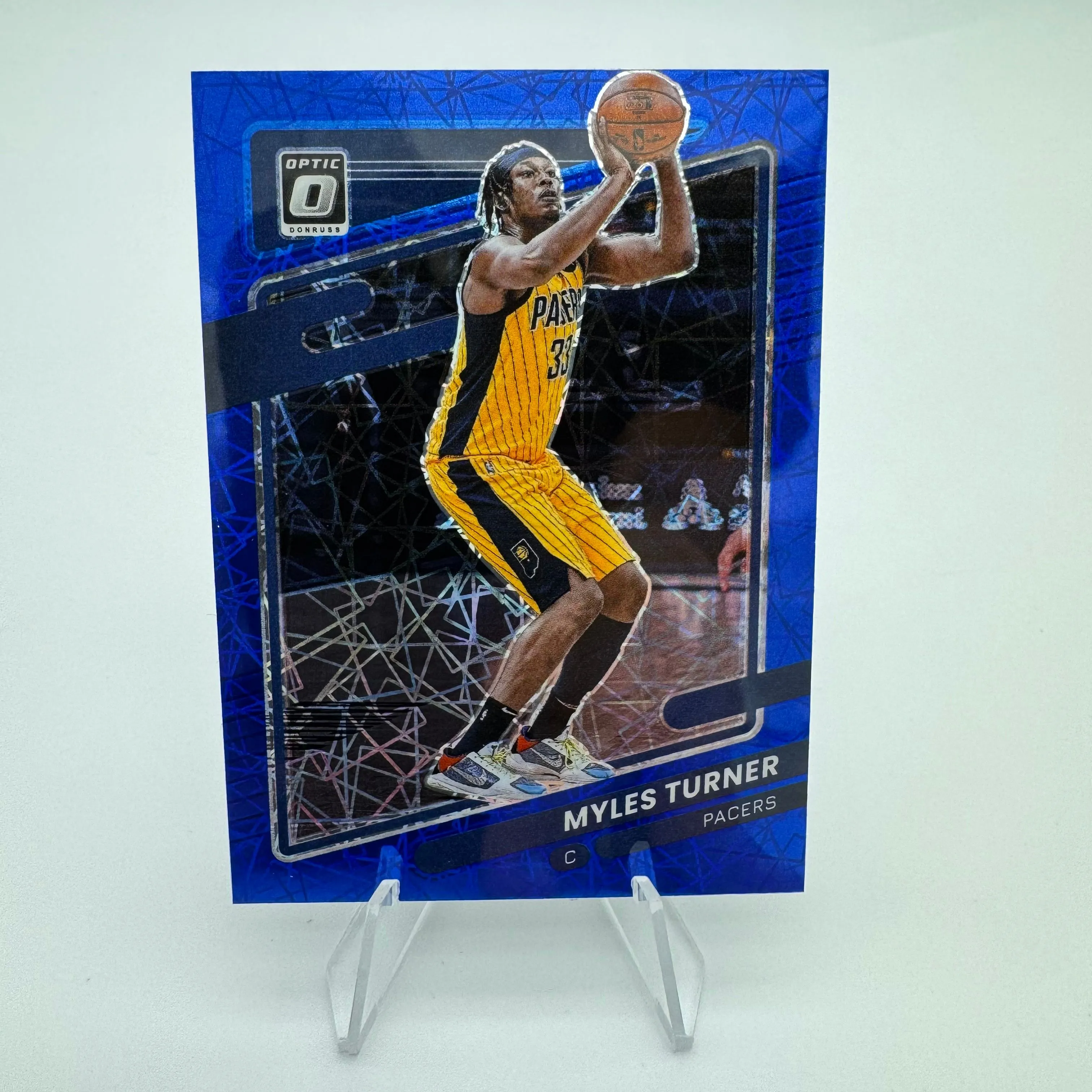 Product image for Myles Turner 2021-22 Panini Optic Blue Velocity Prizm