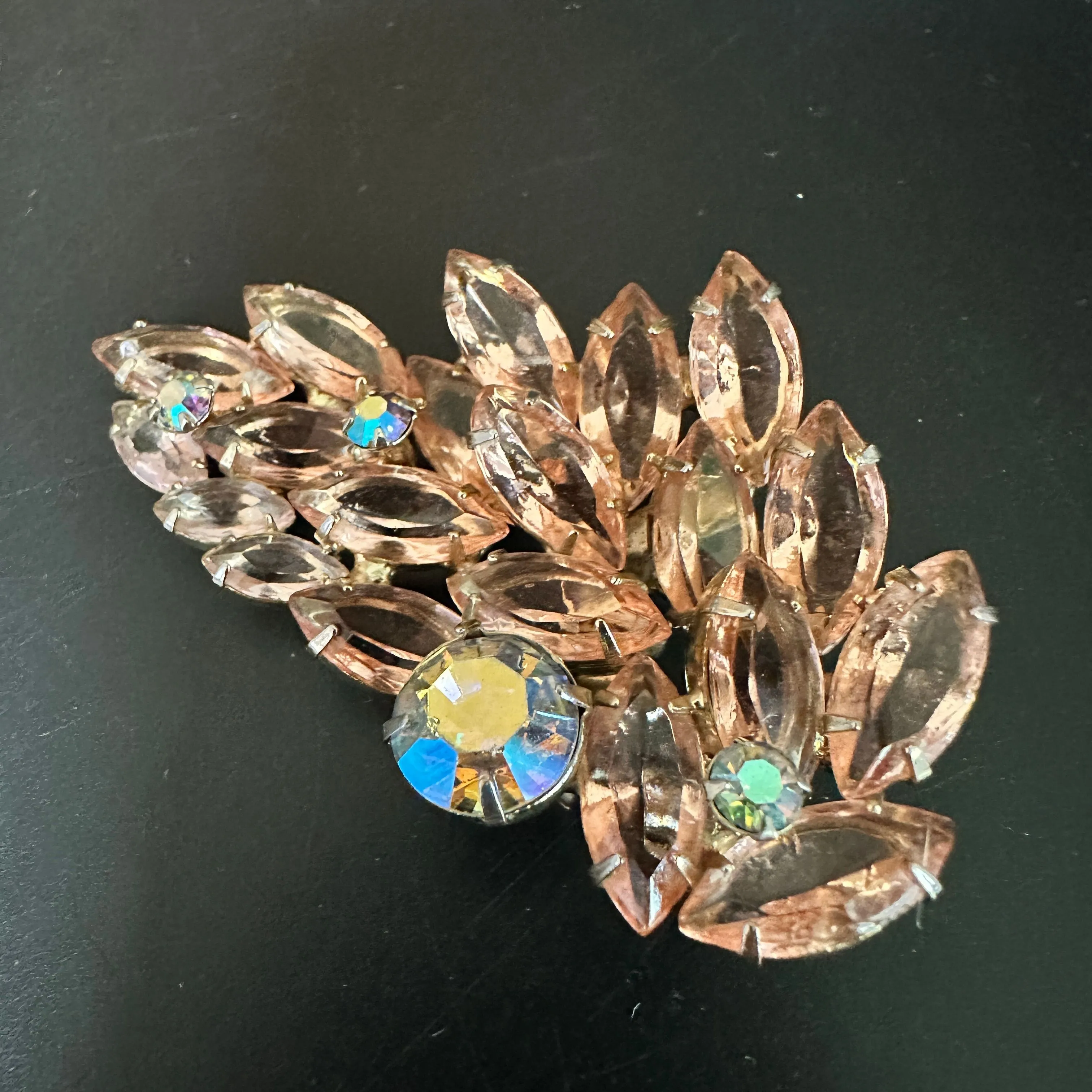 Product image for Pink Navette AB Brooch
