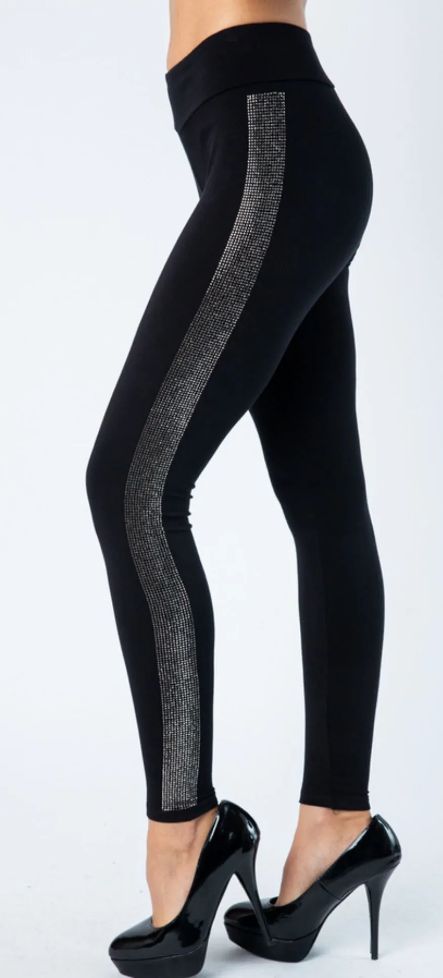 Product image for Vocal Showstopper Rhinestone Leggings