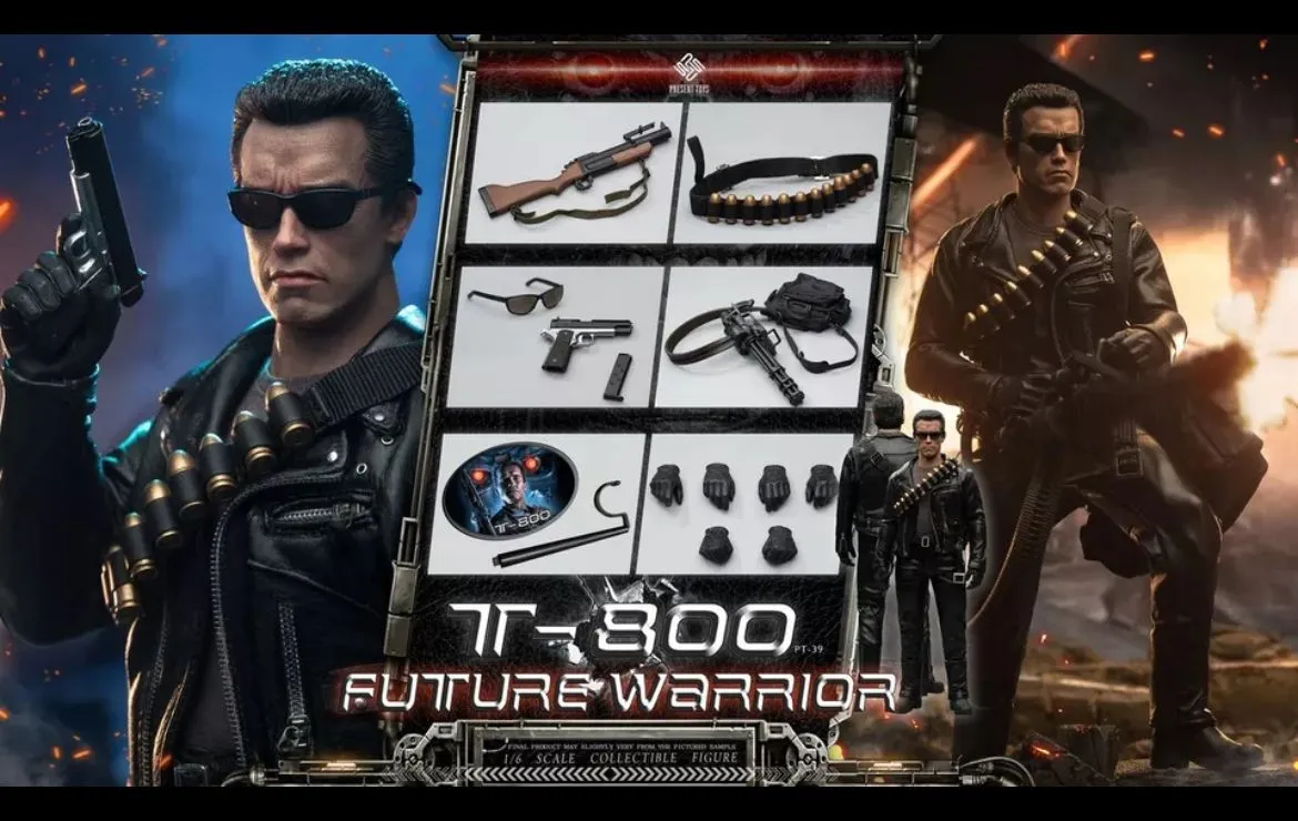 Product image for Present Toys 1/6 Future Warrior T800 Sixth Scale Action Figure PT-39 Terminator