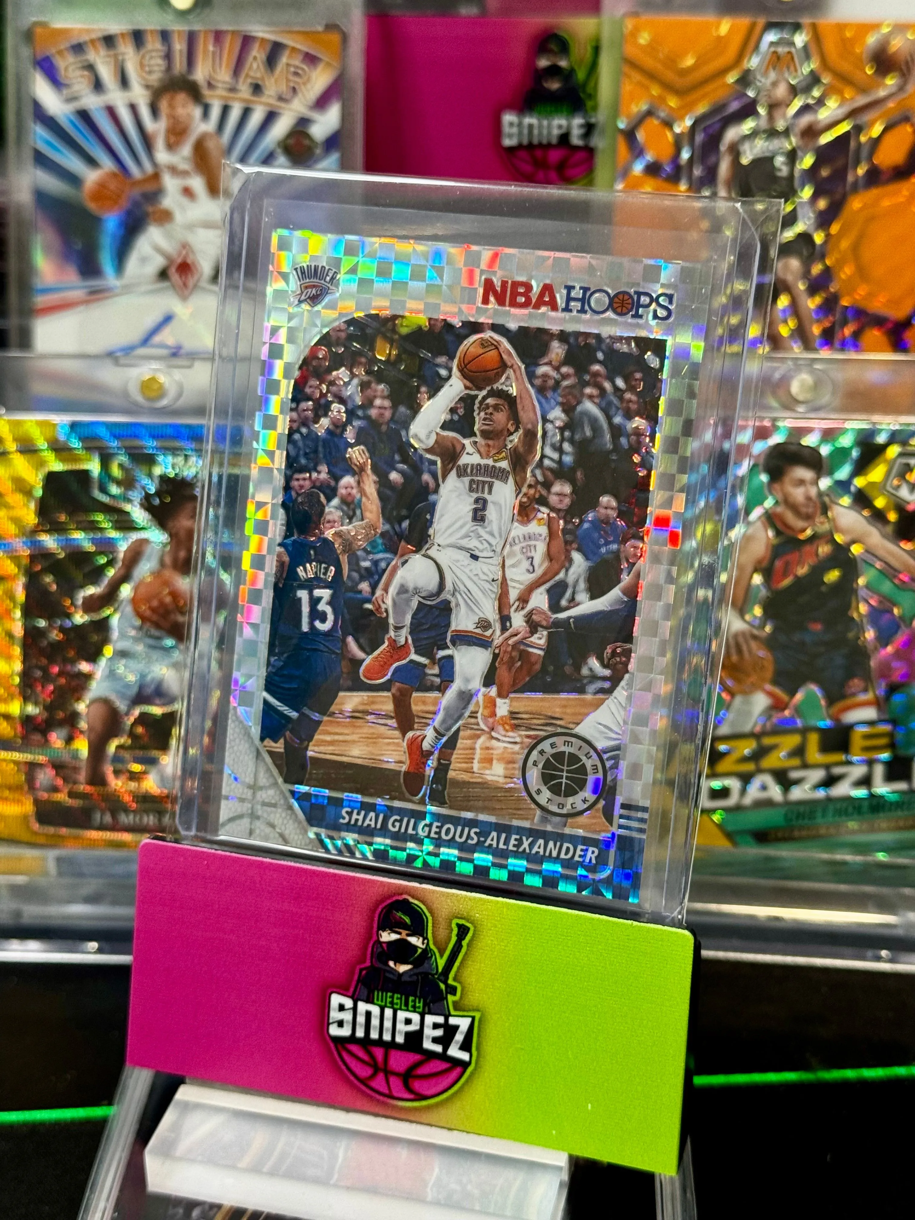 Product image for 2020-21 NBA HOOPS PREMIUM STOCK Shai Gilgeous Alexander Checkerboard