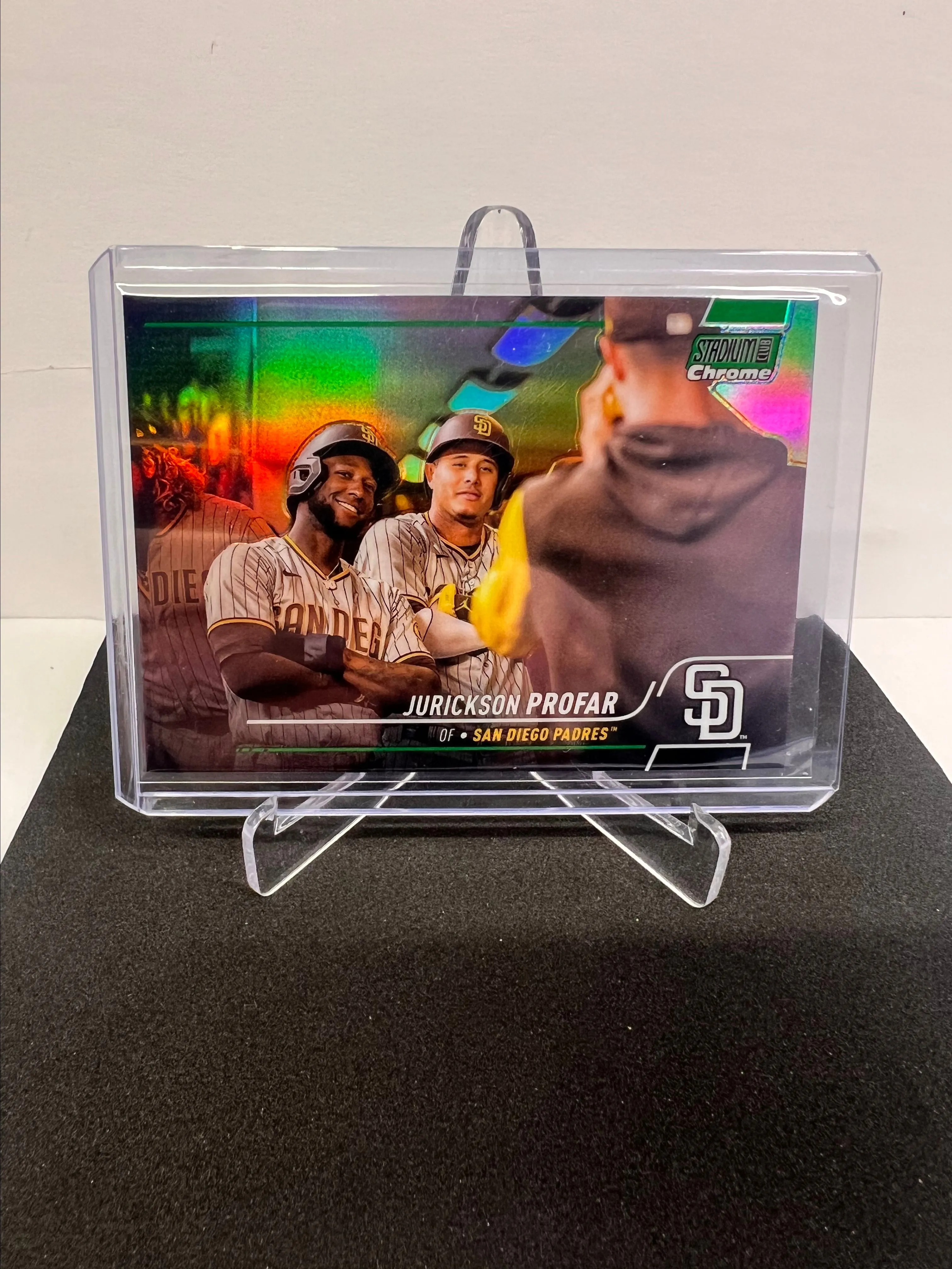 Product image for #233 2022 Stadium Club Chrome Jurickson Profar Green Refractor /99