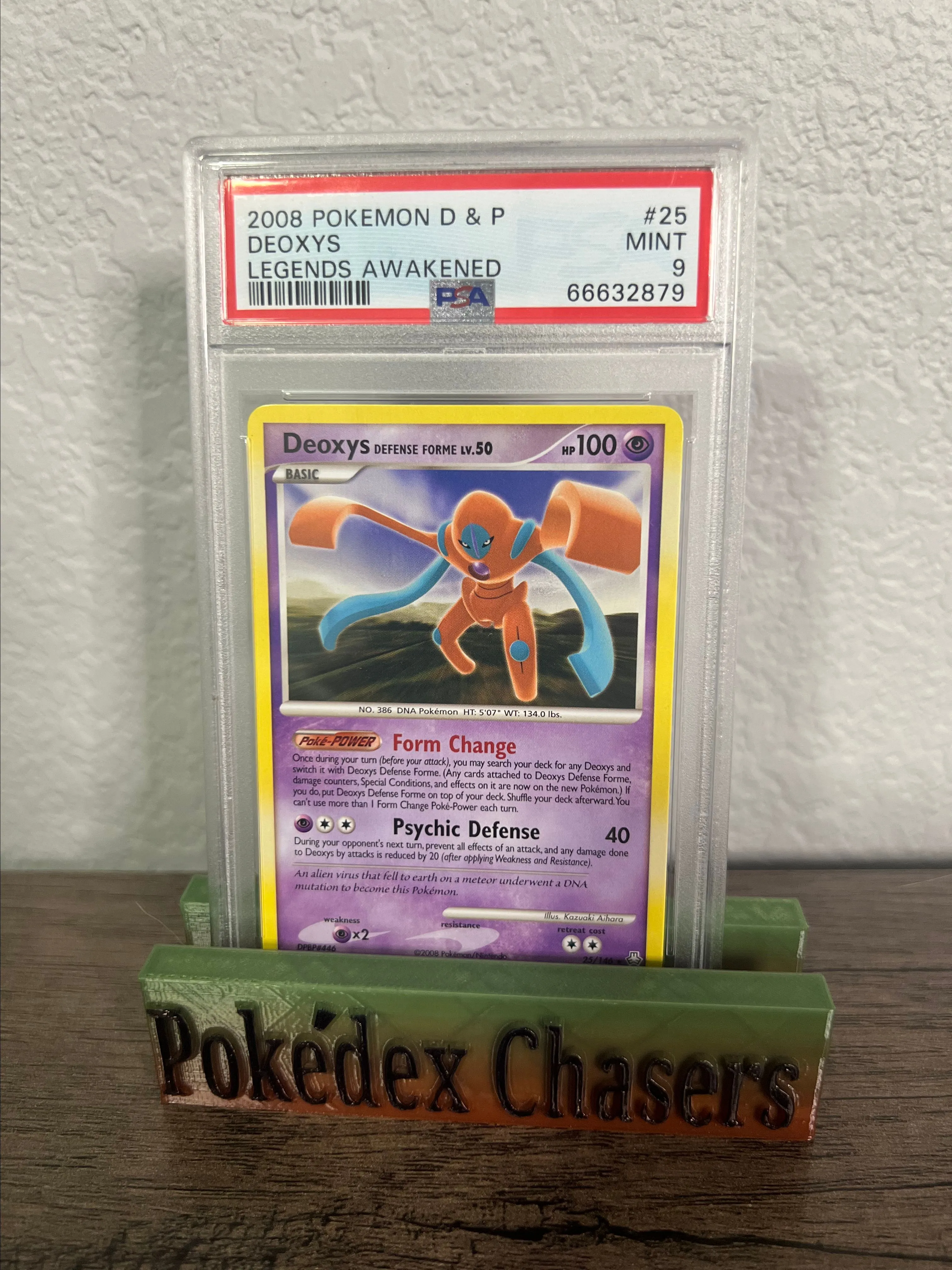 Product image for 2008 Pokemon Diamond & Pearl Legends Awakened Deoxys Legends Awakened PSA MINT 9