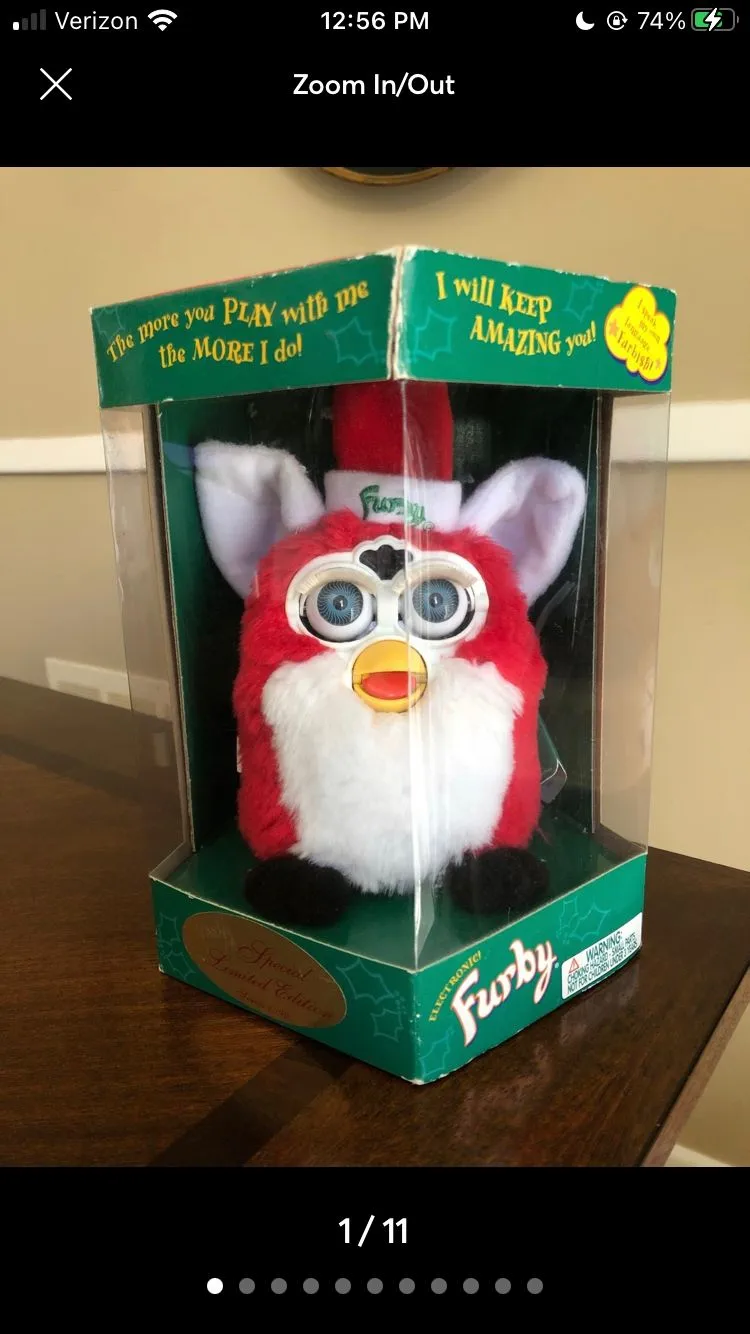 Product image for Vintage Santa Furby Special Limited Edition Series 1999(ELECTRONIC FURBY 70-885)