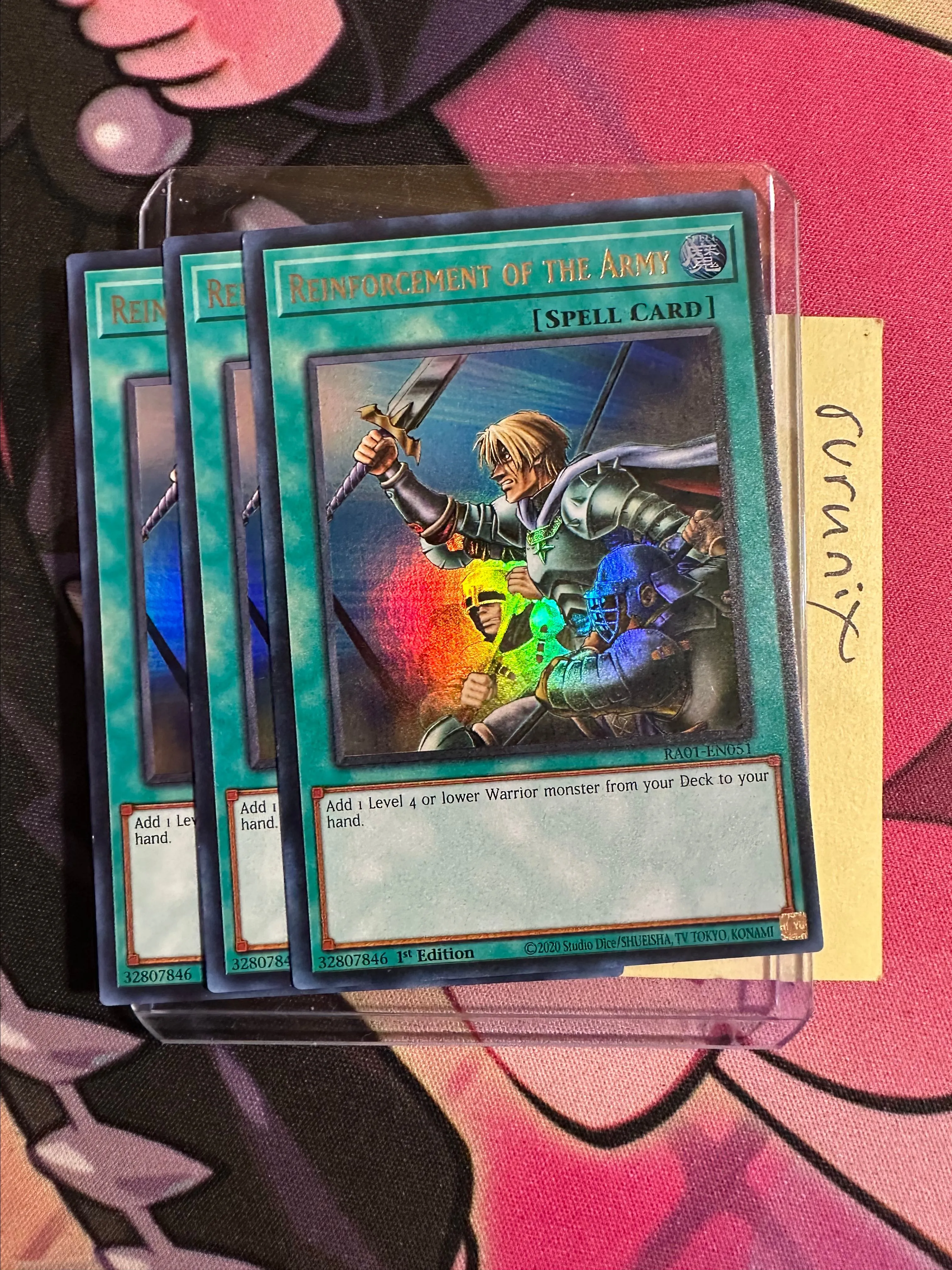 3x Yugioh Reinforcement of the Army RA01-EN051 Ultra Rare - 25th  Anniversary Rarity Collection (RA01)  Whatnot: Shop, Sell, Connect