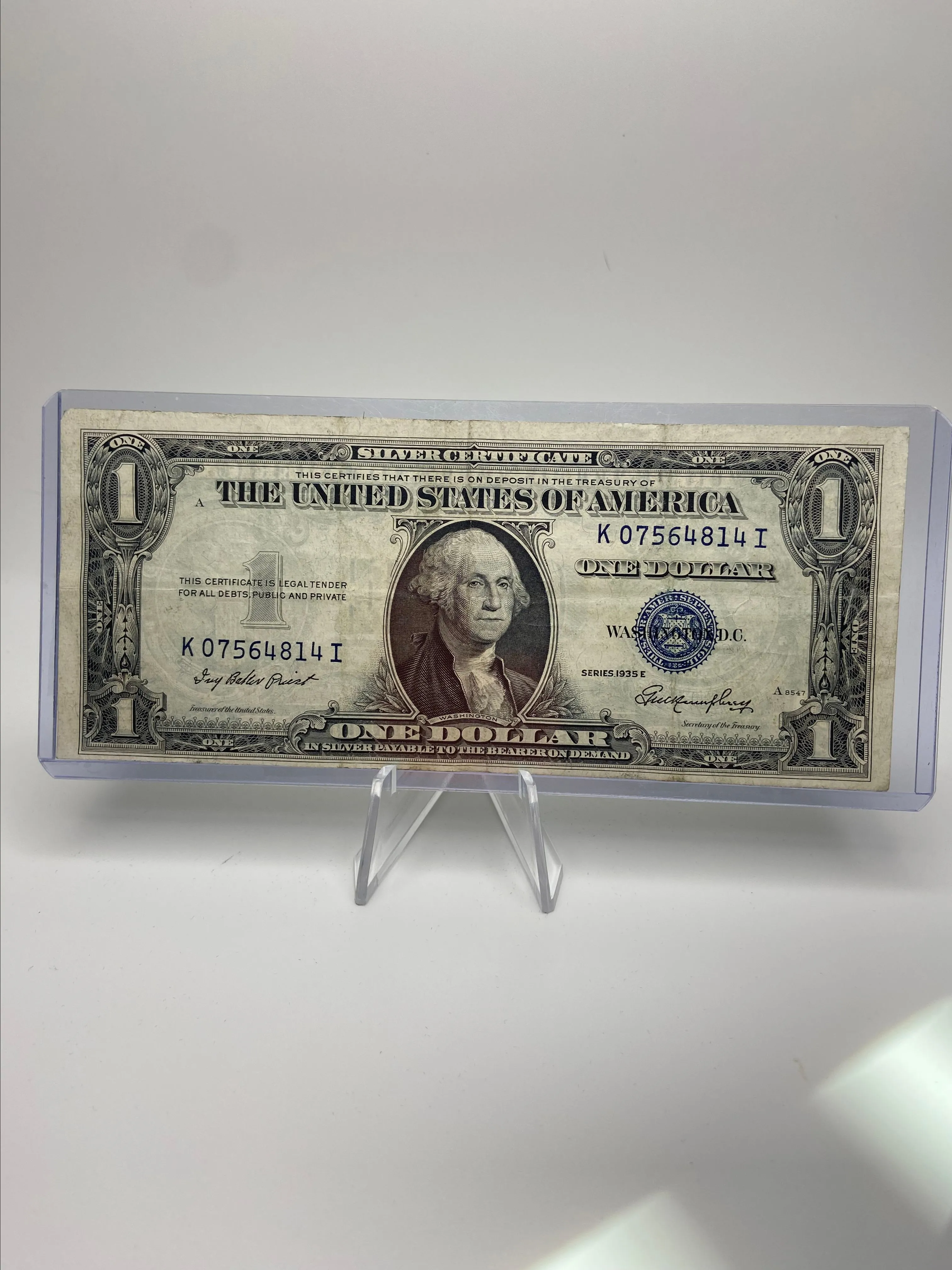 Product image for B10-$1 Silver Cert Series 1935E
