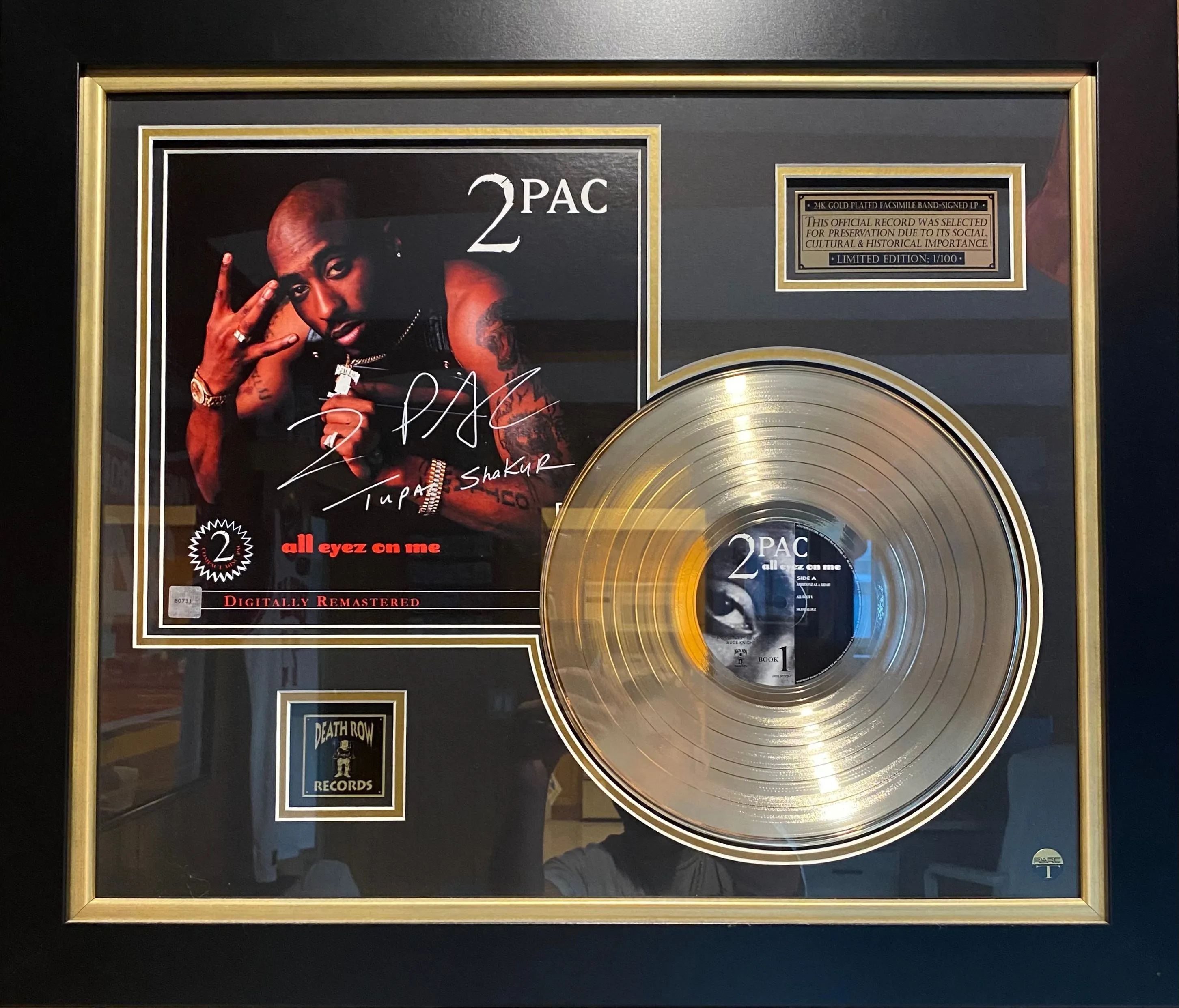 Product image for 2pac: Signed album cover
