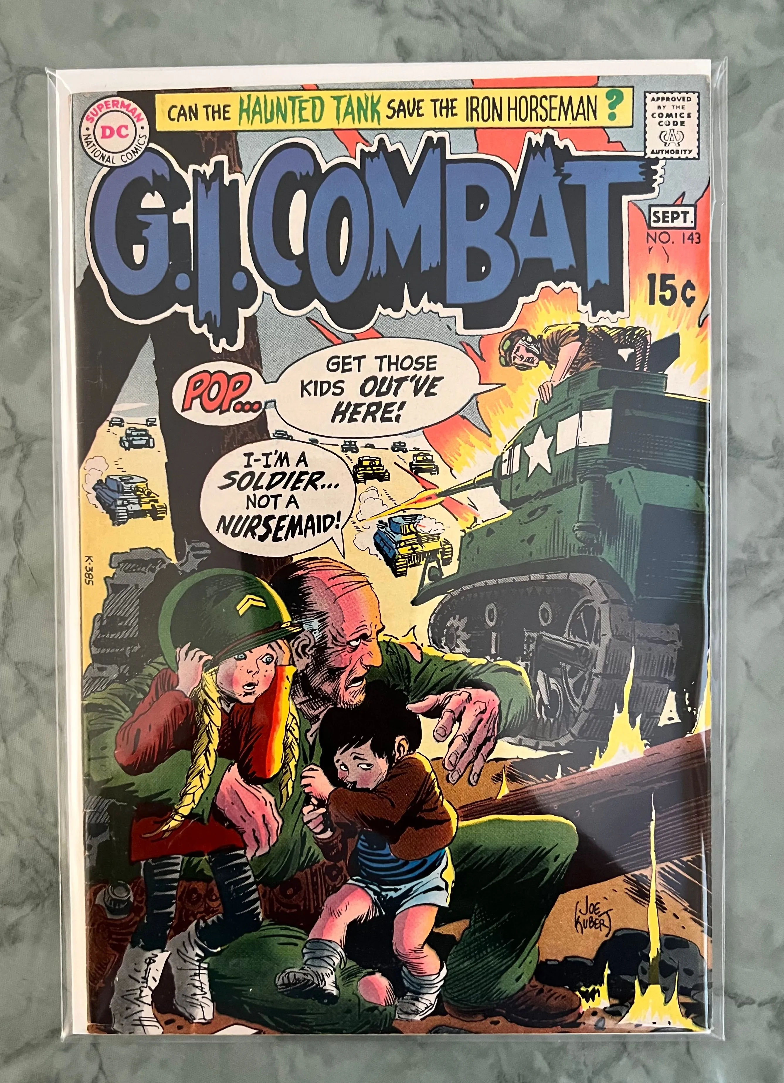 Product image for GI COMBAT 143 HAUNTED TANK KUBERT 1970
