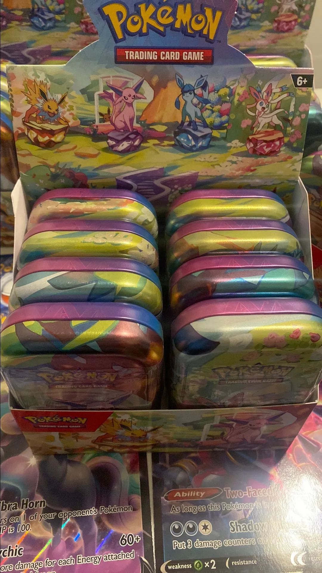 Product image for Prismatic Evolutions Mini Tins Display Set