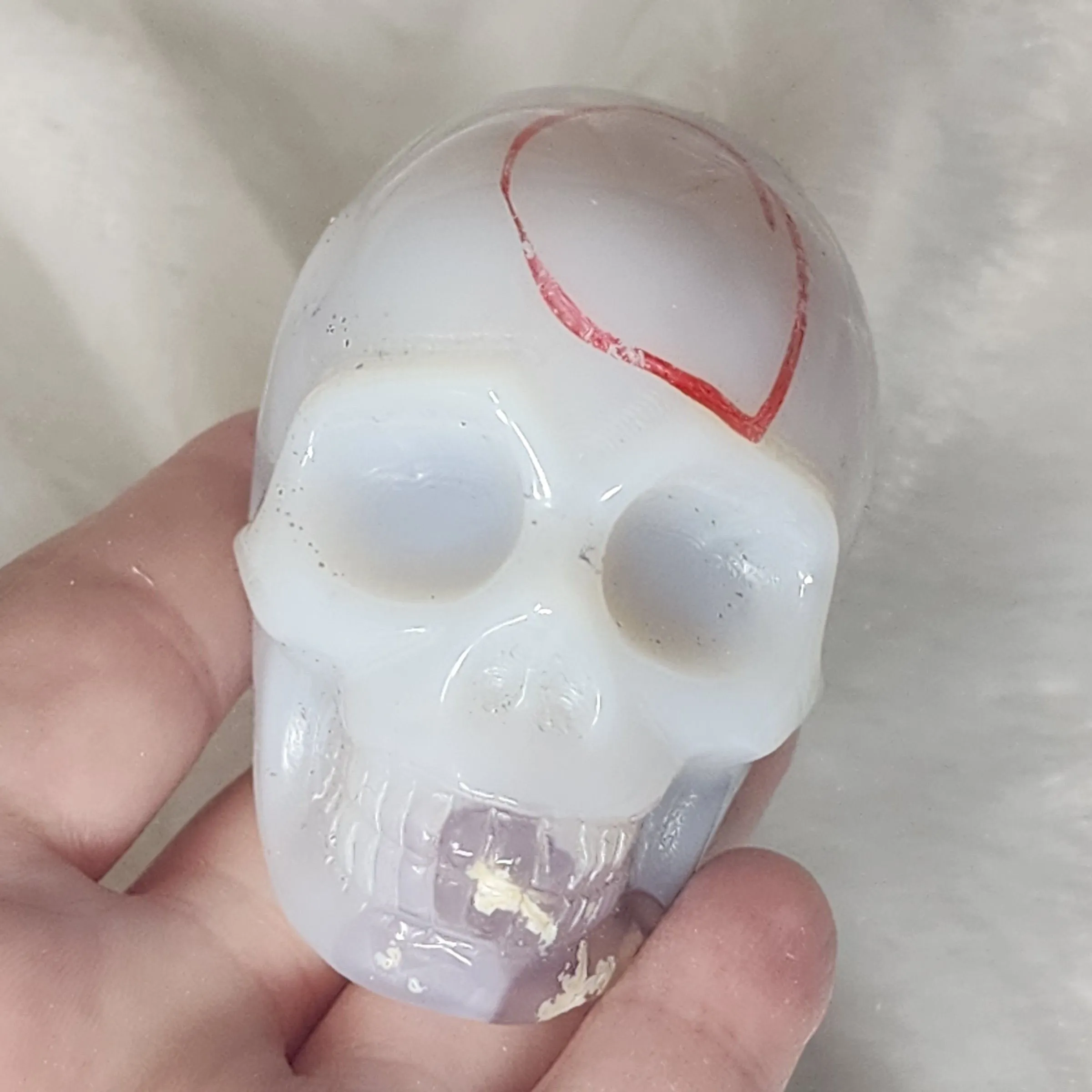Product image for Agate skull, possible enhydro