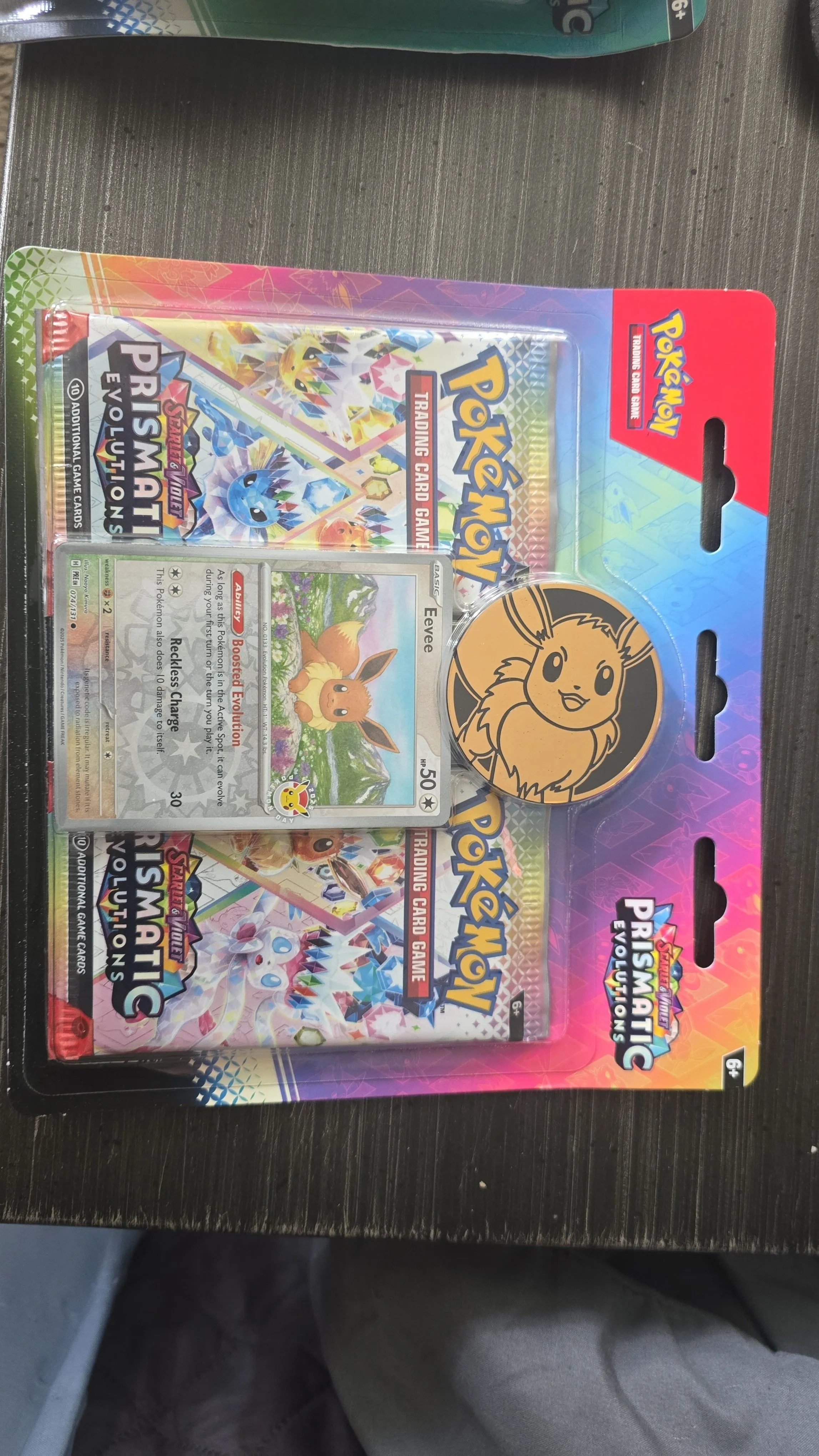 eevee 2025 pokemon day card SEALED Eevee Pokemon Day 2025 Prismatic Promo PRE 074/131, NM Pokemon main image 0