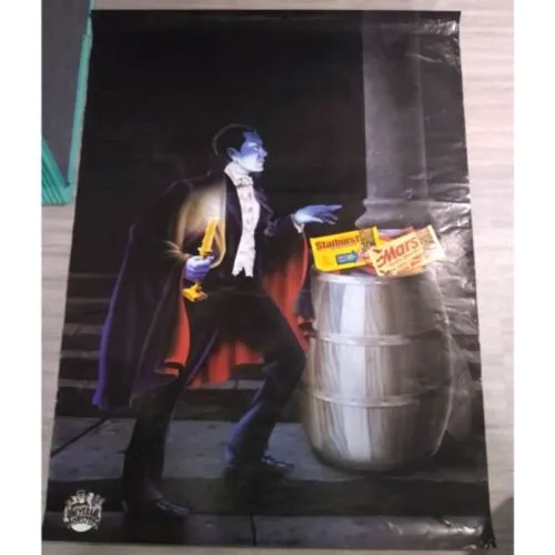 Product image for Vintage Vampire Universal Monsters Advertising Poster Mars Candy