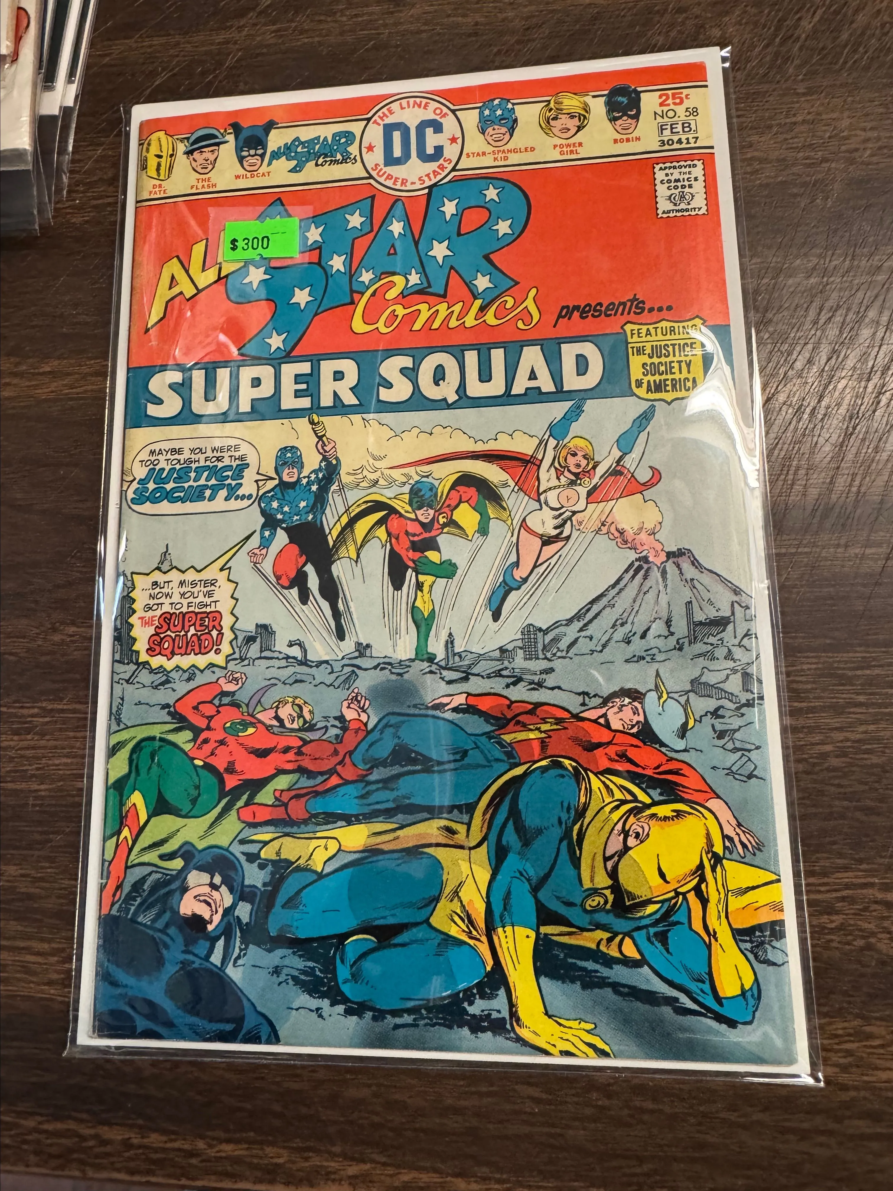 Product image for Allstar Comics superstar #58 first app power girl