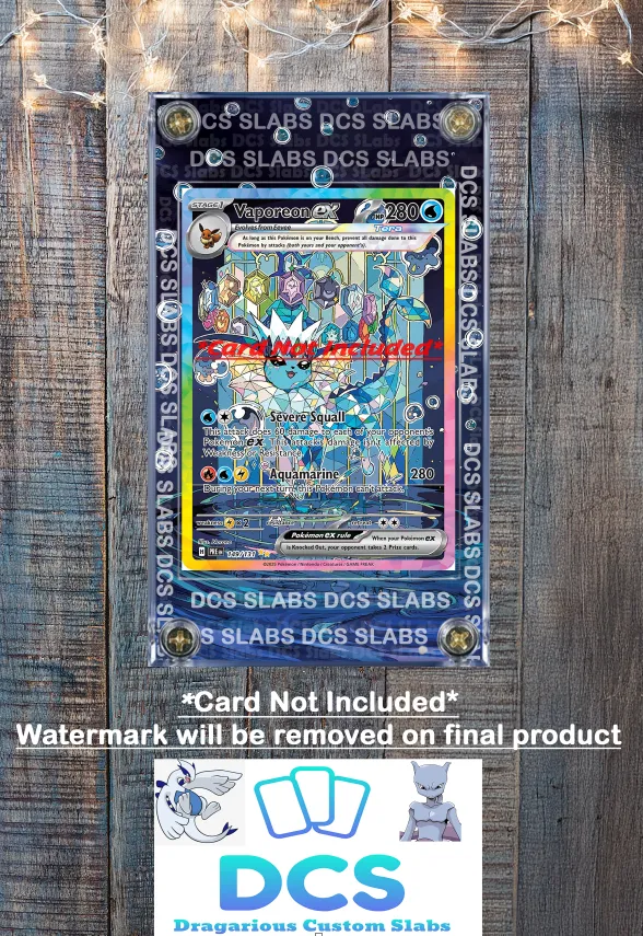 Pokemon Card Vaporeon EX SIR 149/131 Prismatic Evolutions Custom Case   Whatnot: Shop, Sell, Connect