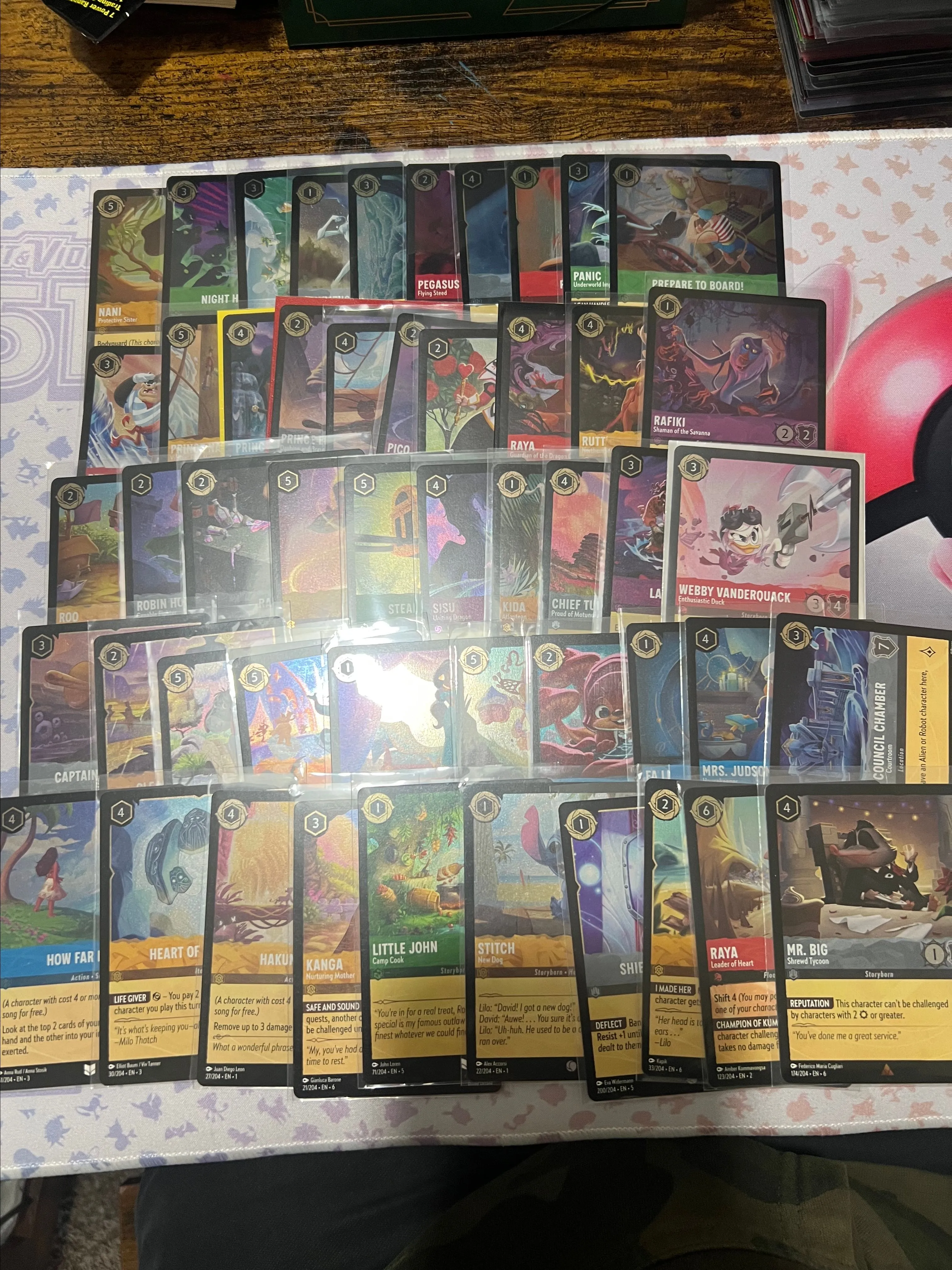 Product image for Disney Lorcana NM Cold Foil Bulk Lot of 50 - Various Sets - No Dupes!