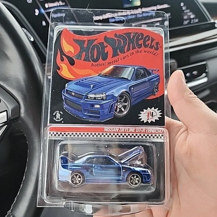Product image for Hot Wheels RLC Nissan Skyline GT-R BNR34 BLUE 4734/12500