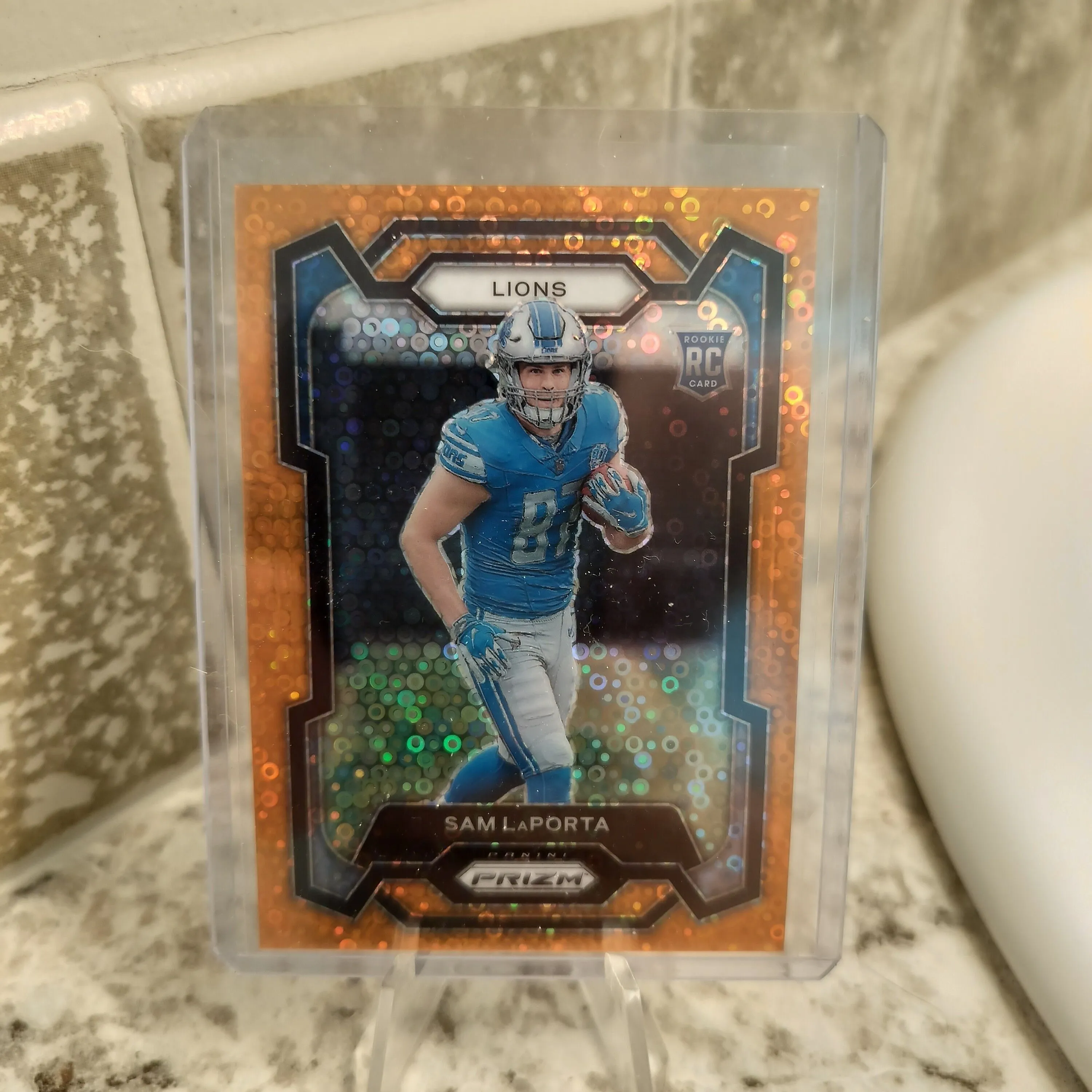Product image for Sam LaPorta 2023 Prizm #332 Disco Rookie