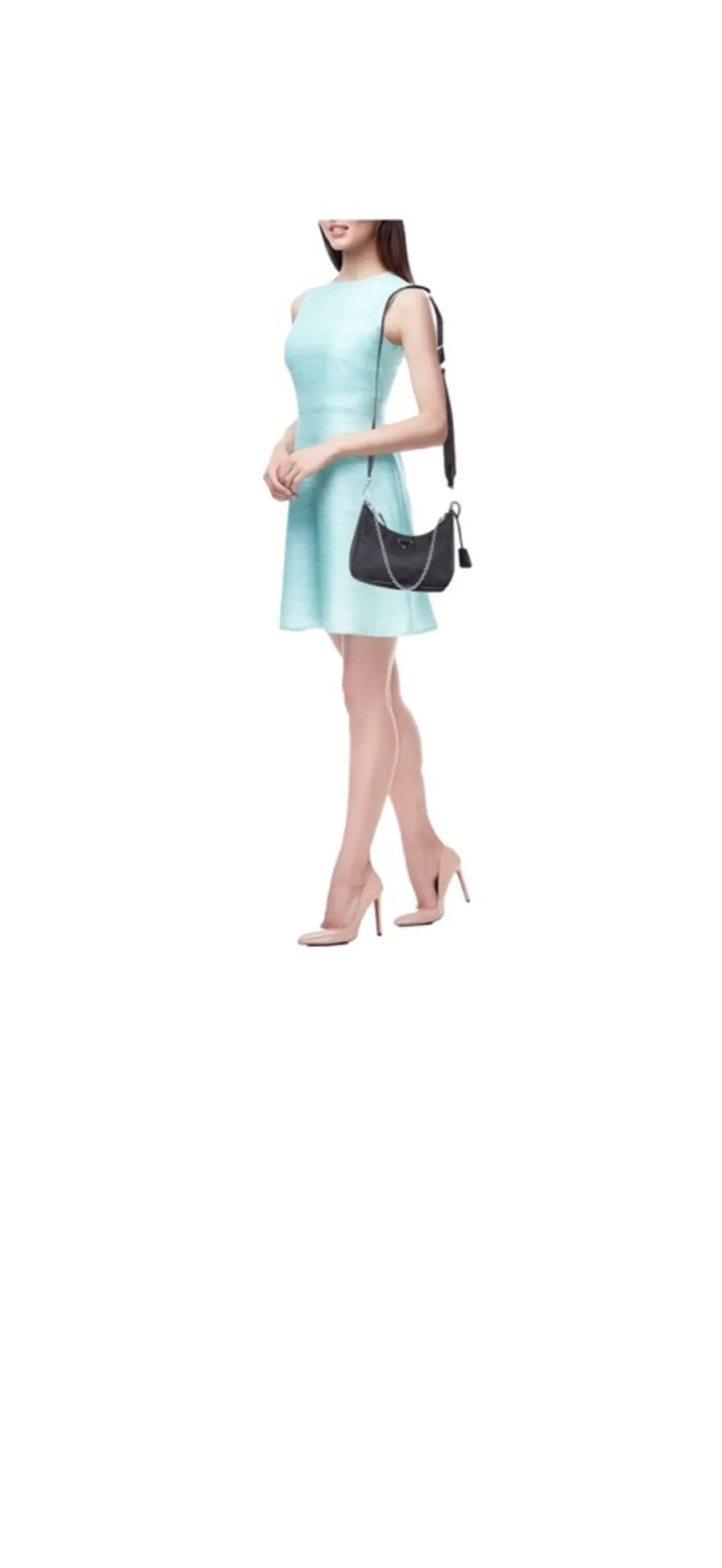 Product image for Authentic PRADA RE-Edition 2005 Shoulder Bag 1BH204 Black Nylon #36634584