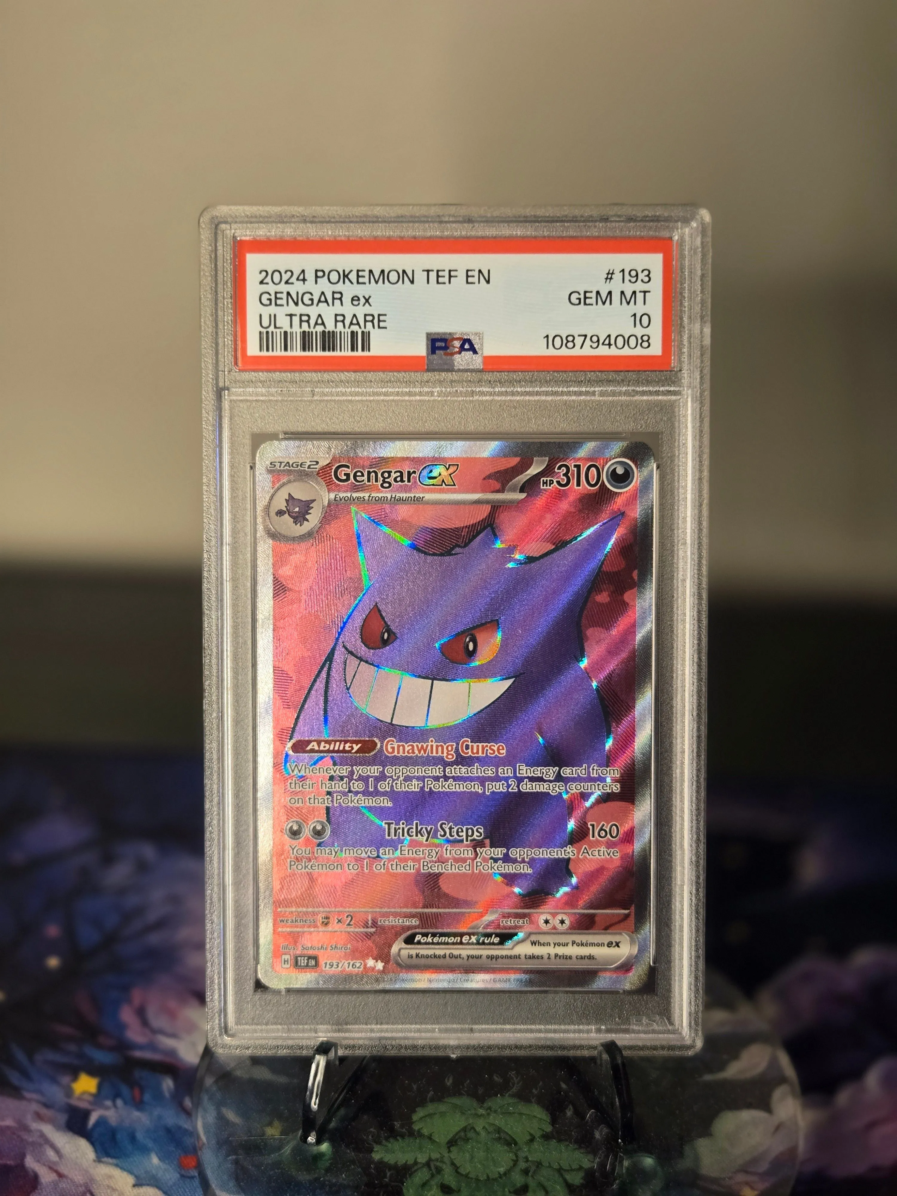 Product image for Gengar Ultra rare Temporal Forces #193 PSA10