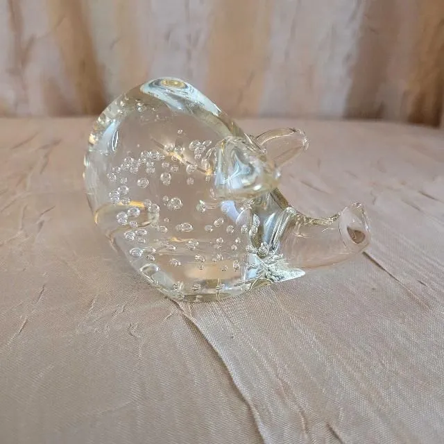 Product image for 52. Beautiful Art Glass Pig Figurine 2 1/5" x 3 1/2" 