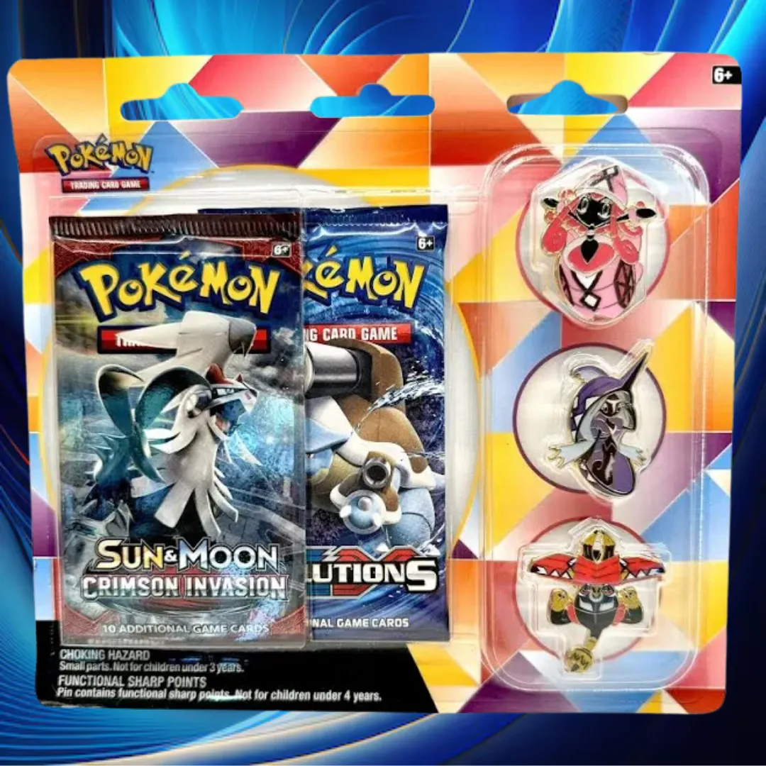 Product image for 1. Sun & Moon Crimson Invasion XY Evolutions Pin Blister