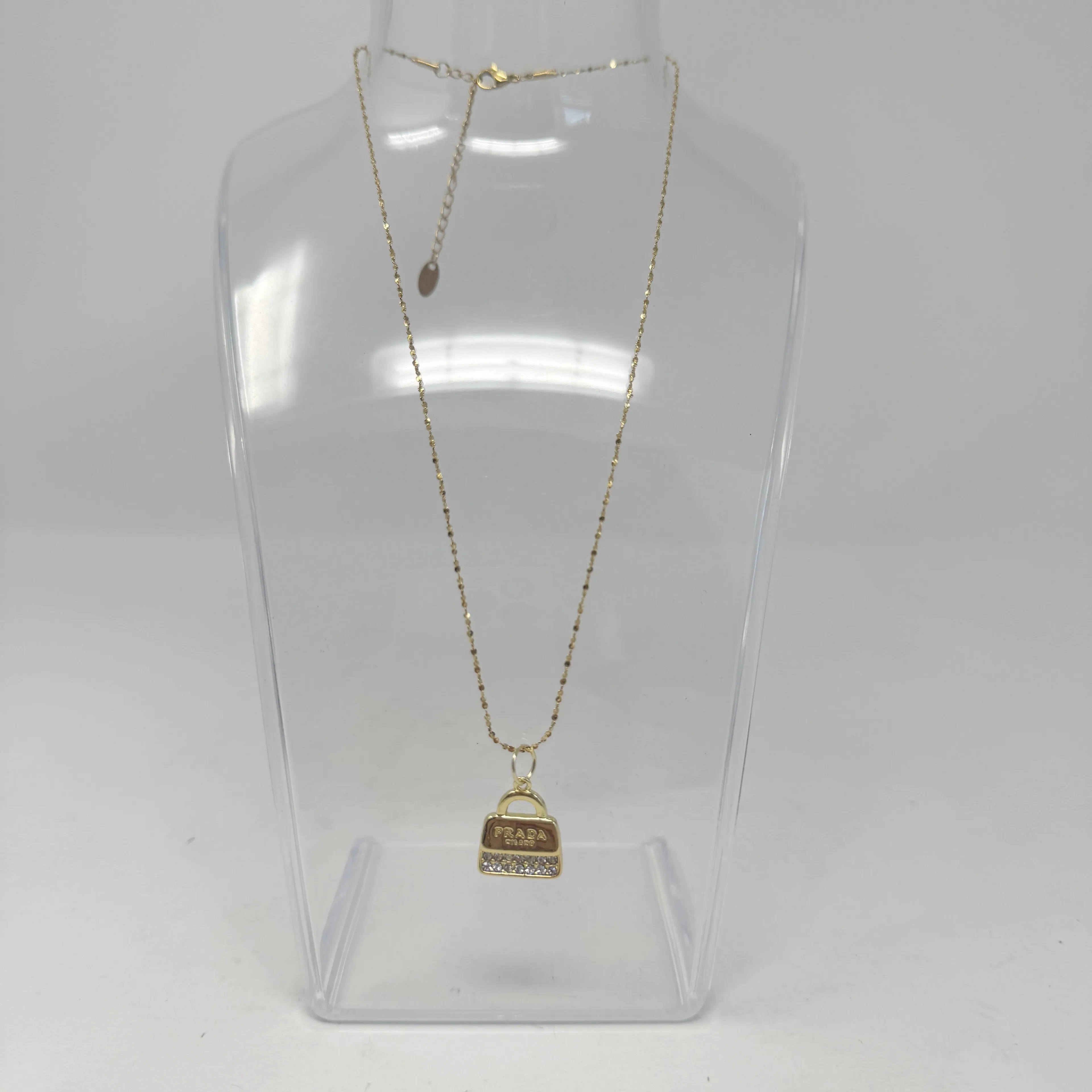 Product image for PRADA Upcycled Purse Charm Necklace