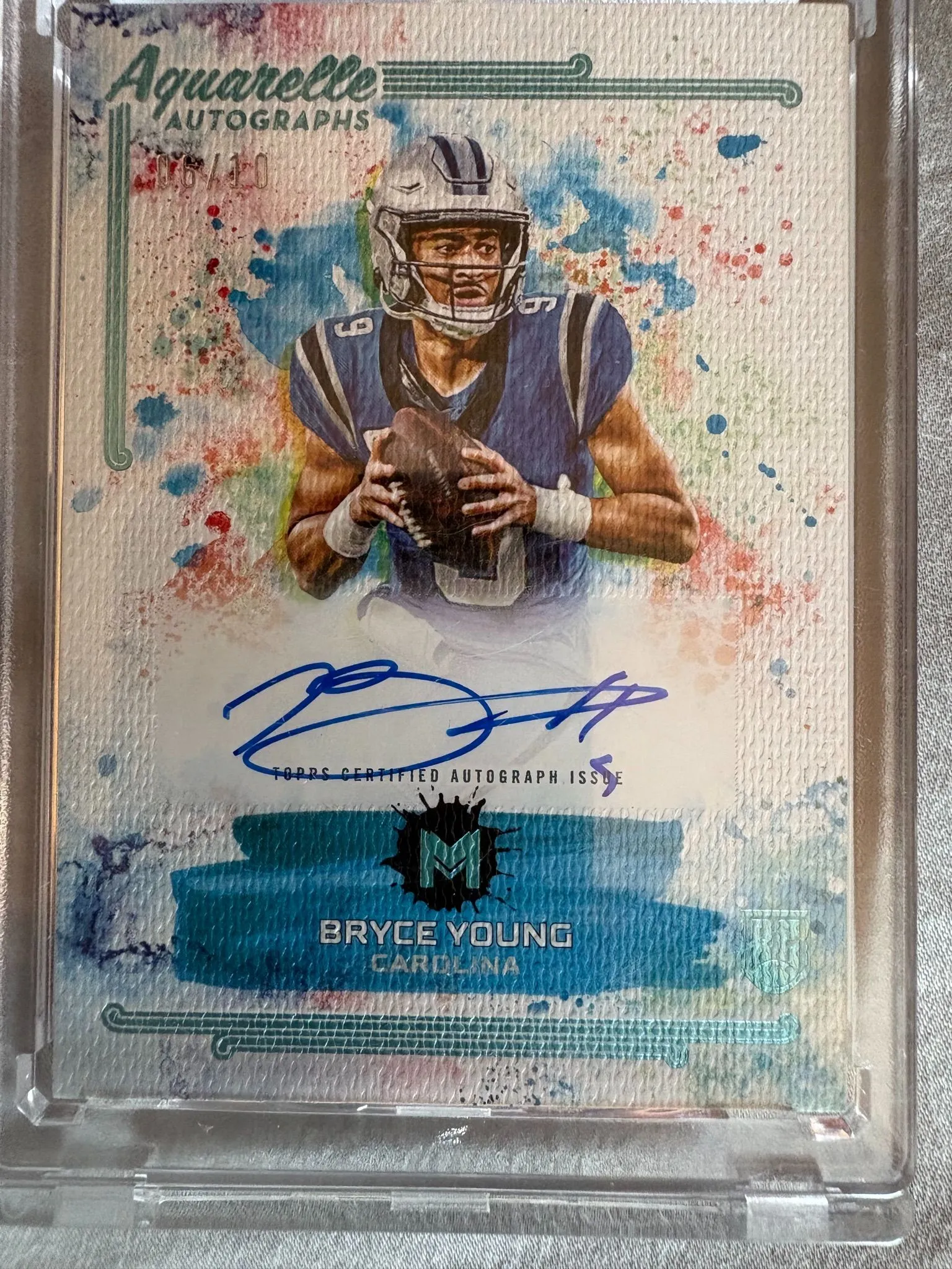 Topps Bryce Young Aquarelle Autograph Football Card super rare number  s"6/10  Whatnot: Shop, Sell, Connect