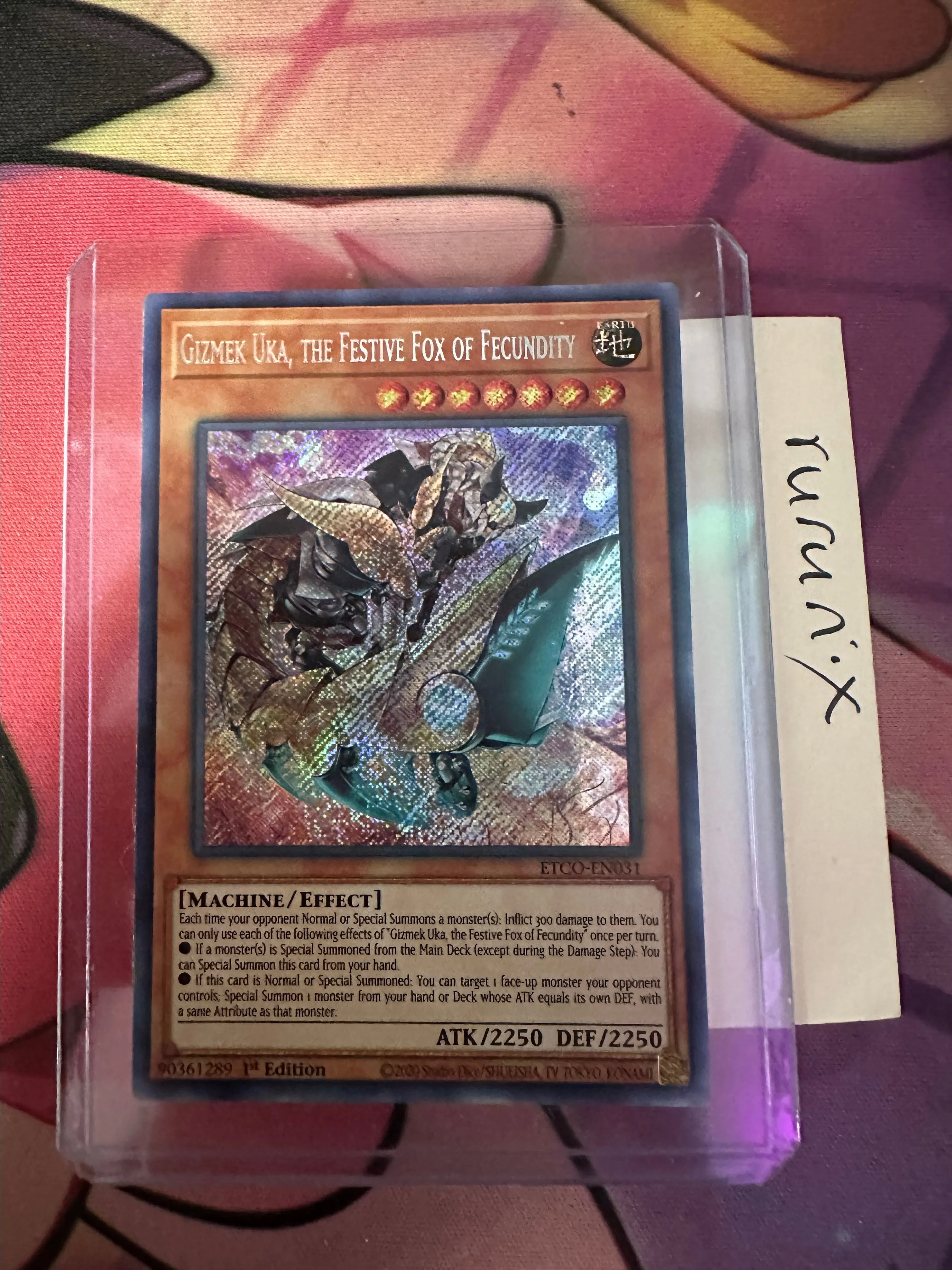 Yugioh Gizmek Uka the Festive Fox of Fecundity (Secret Rare) ETCO-EN031 -  Eternity Code (ETCO)  Whatnot: Shop, Sell, Connect