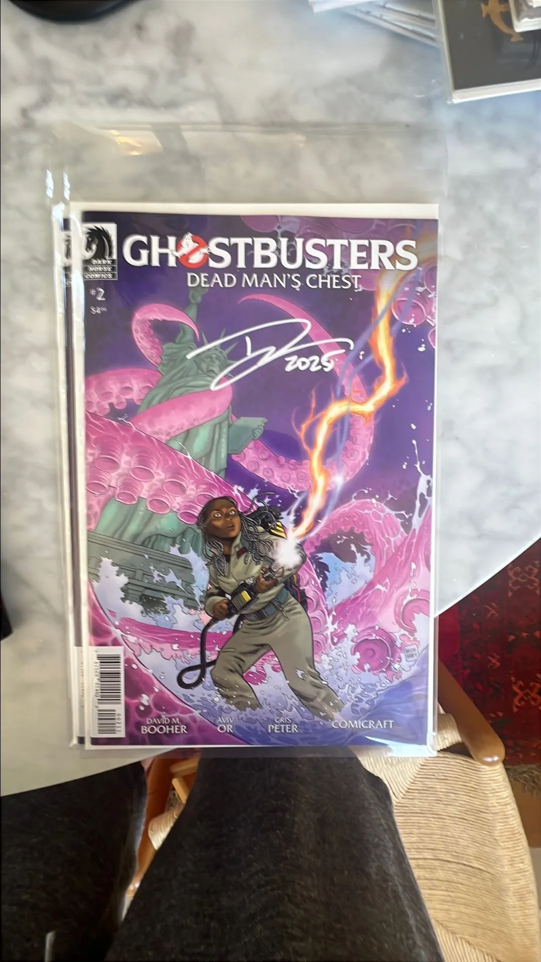 Product image for GHOSTBUSTERS: DEAD MAN'S CHEST #2 A & B covers signed by writer!