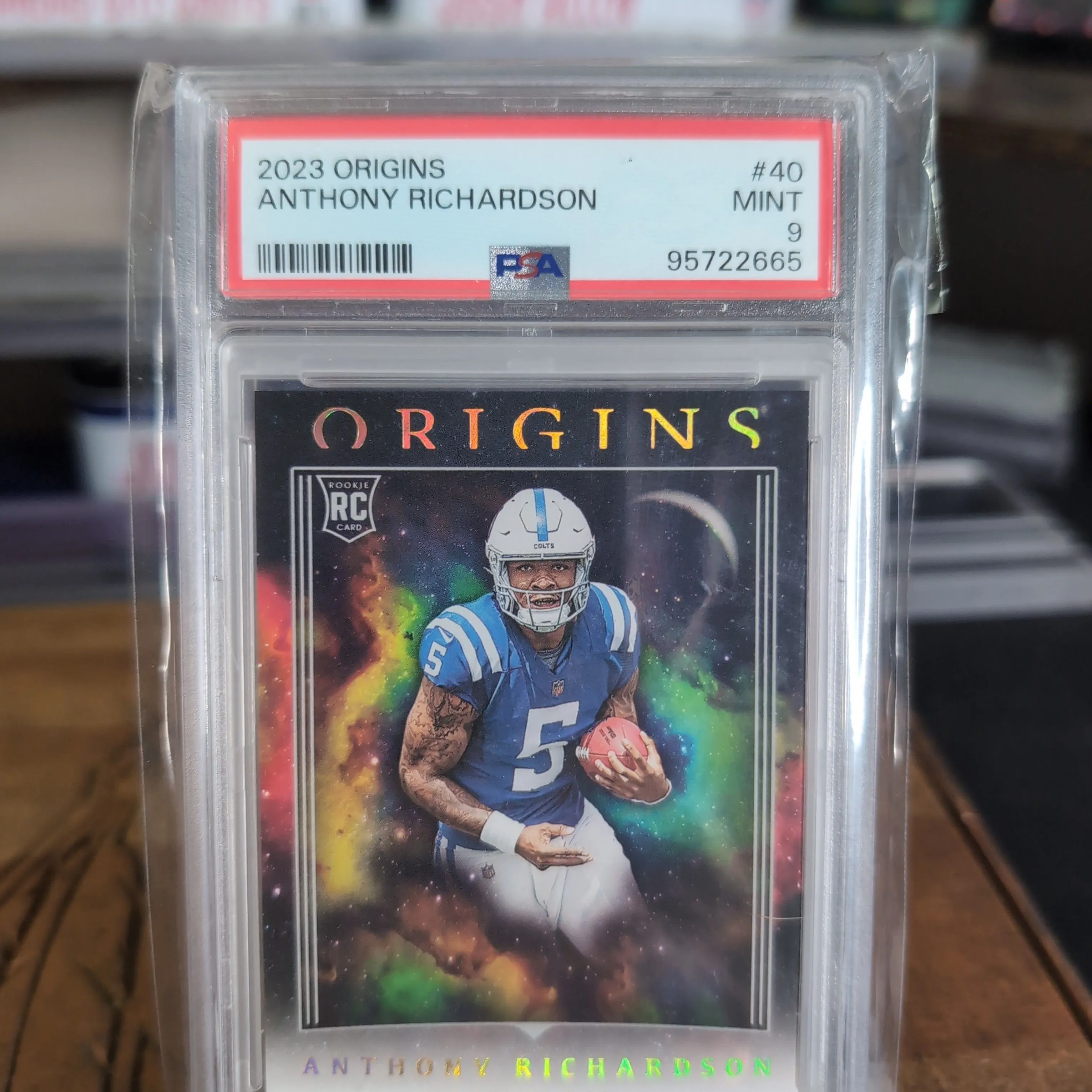 Product image for 2023 Panini Origins Anthony Richardson 40  PSA MINT 9