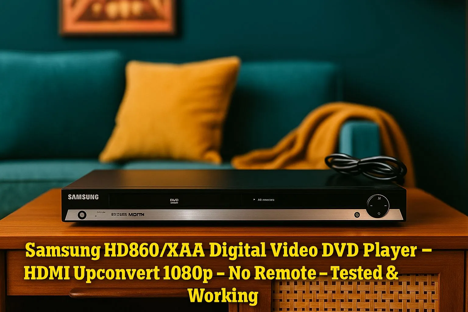 Product image for Samsung HD860/XAA Digital Video DVD Player HDMI Upconvert 1080p No Remote Tested