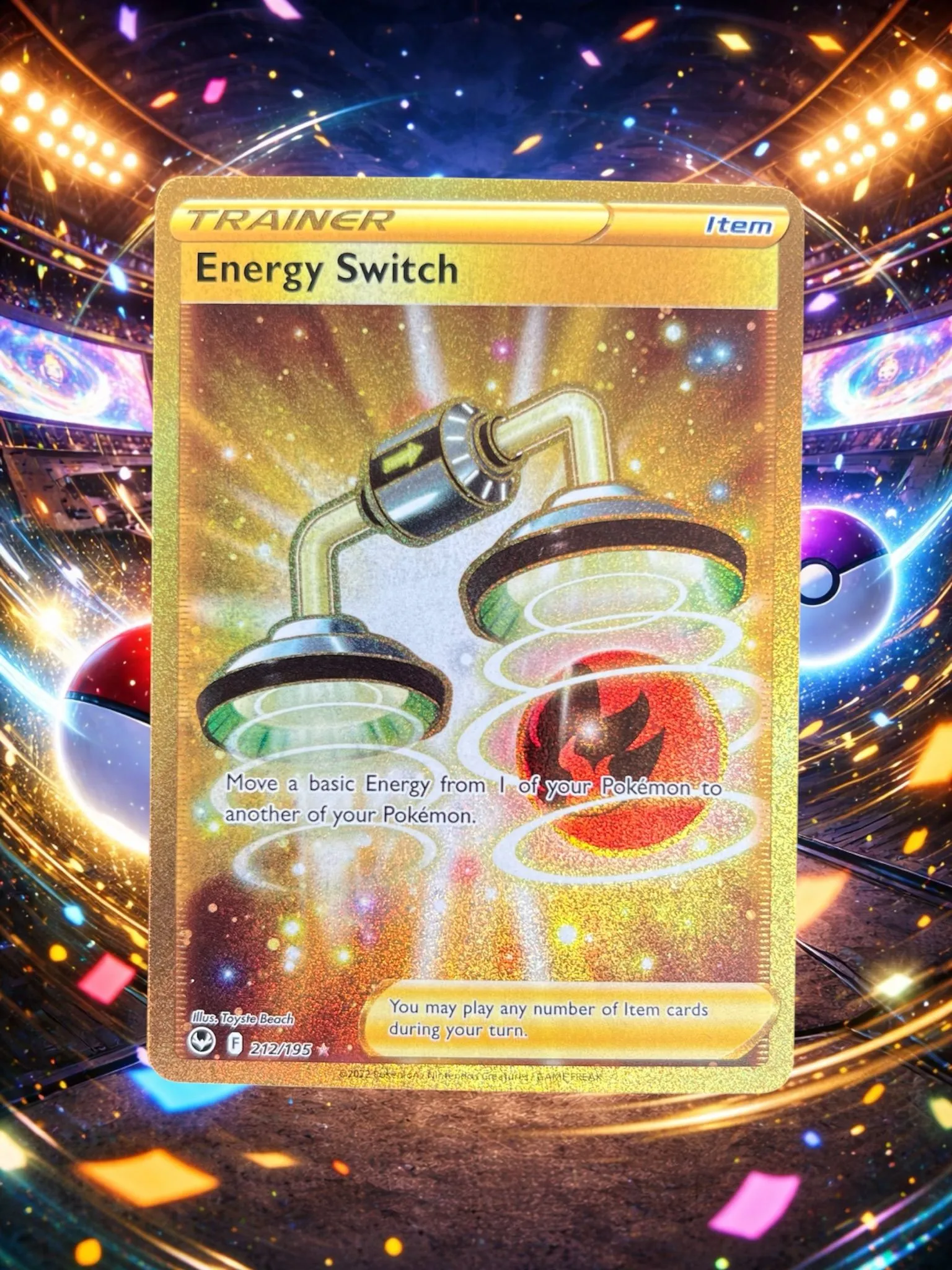 gold energy switch pokemon card Vintage Pokemon Single Card - English